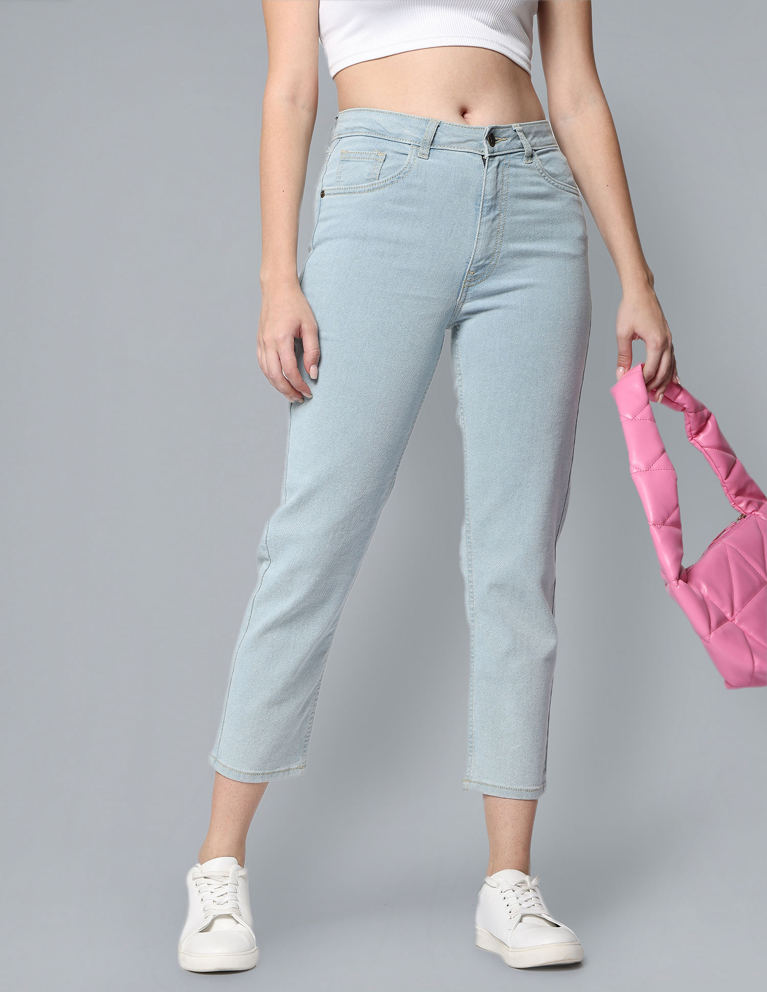 Buy Flying Machine Women Mom Fit High Rise Jeans - NNNOW.com