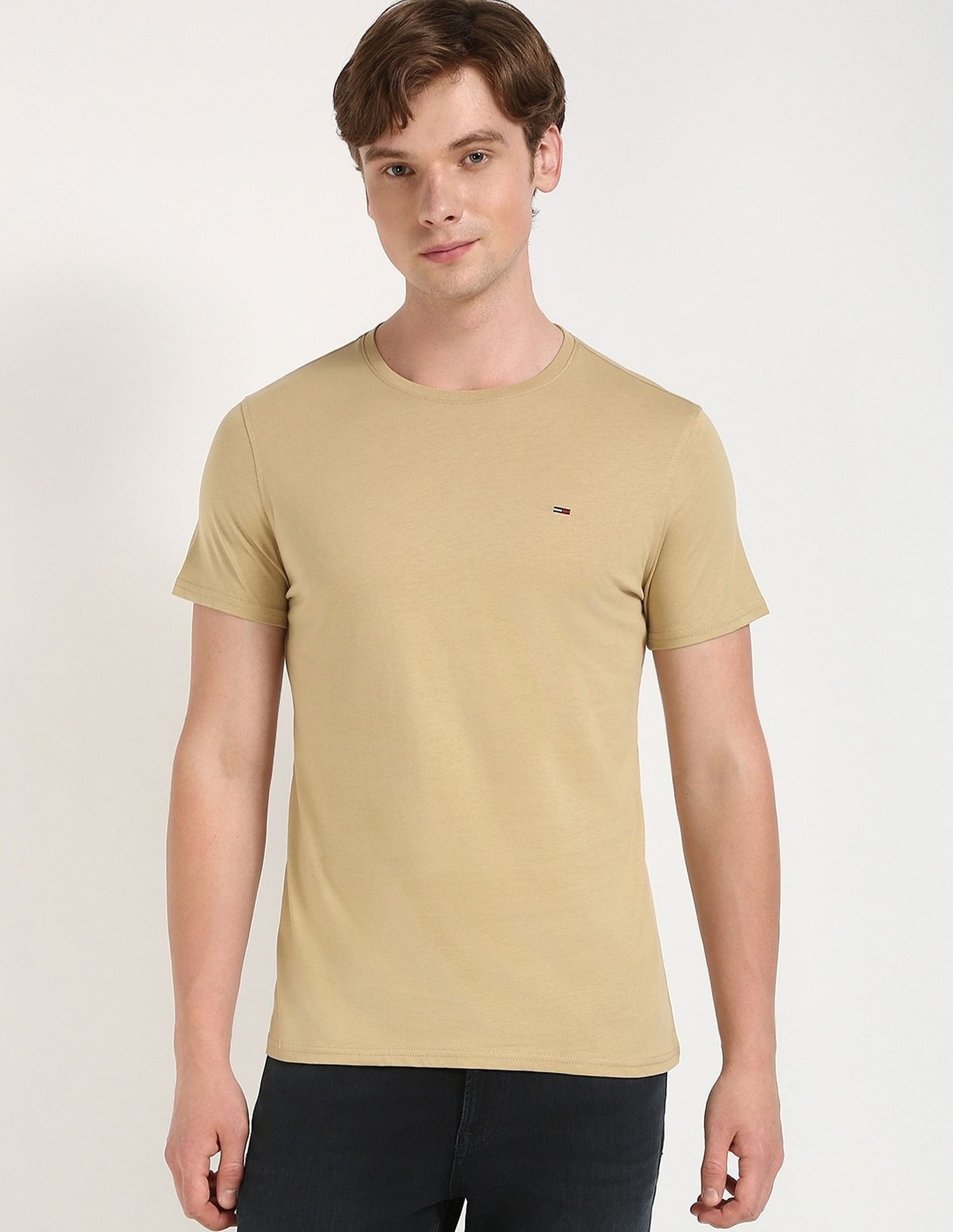Tommy Hilfiger Solid Slim-Fit Cotton T-Shirt