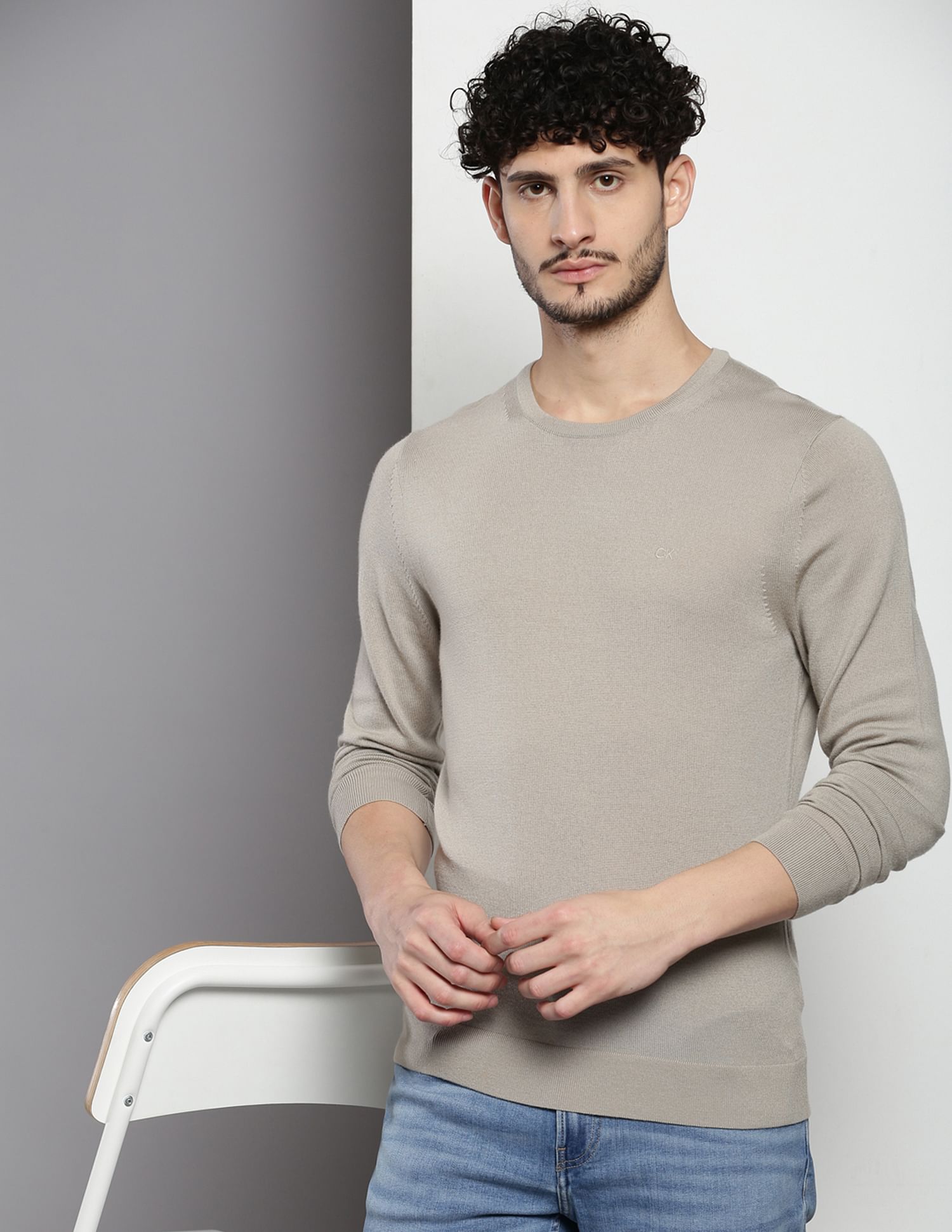 Calvin klein merino sweater best sale