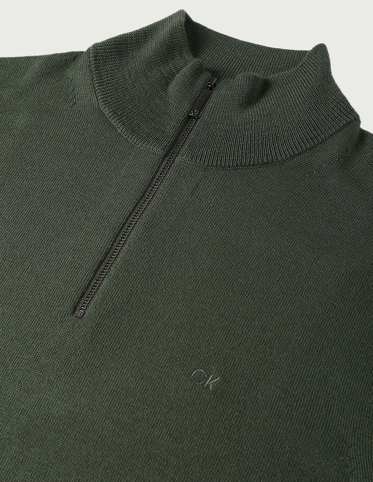 Calvin Klein Merino Wool Zip Up Sweater