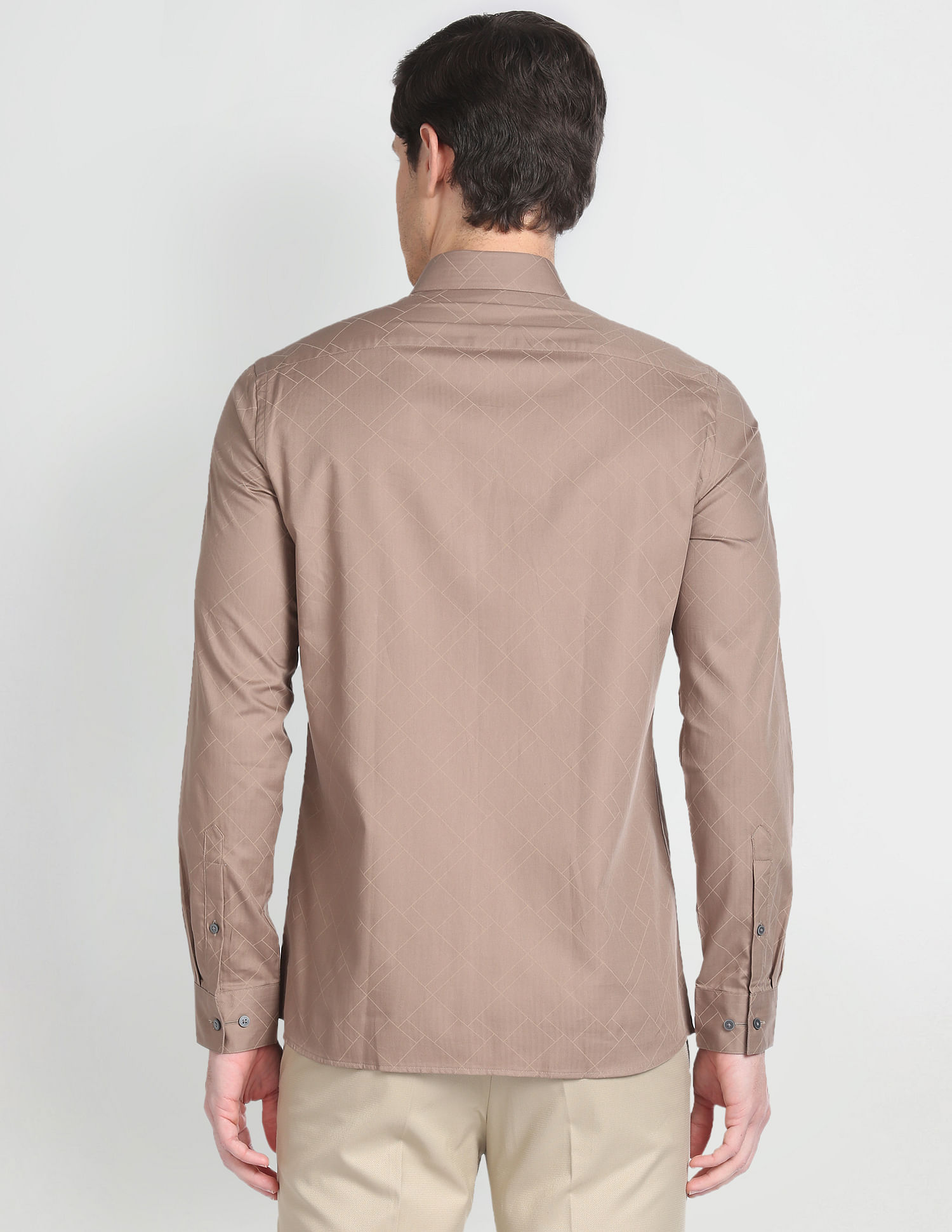 Arrow Newyork Geometric Print Slim Fit Formal Shirt