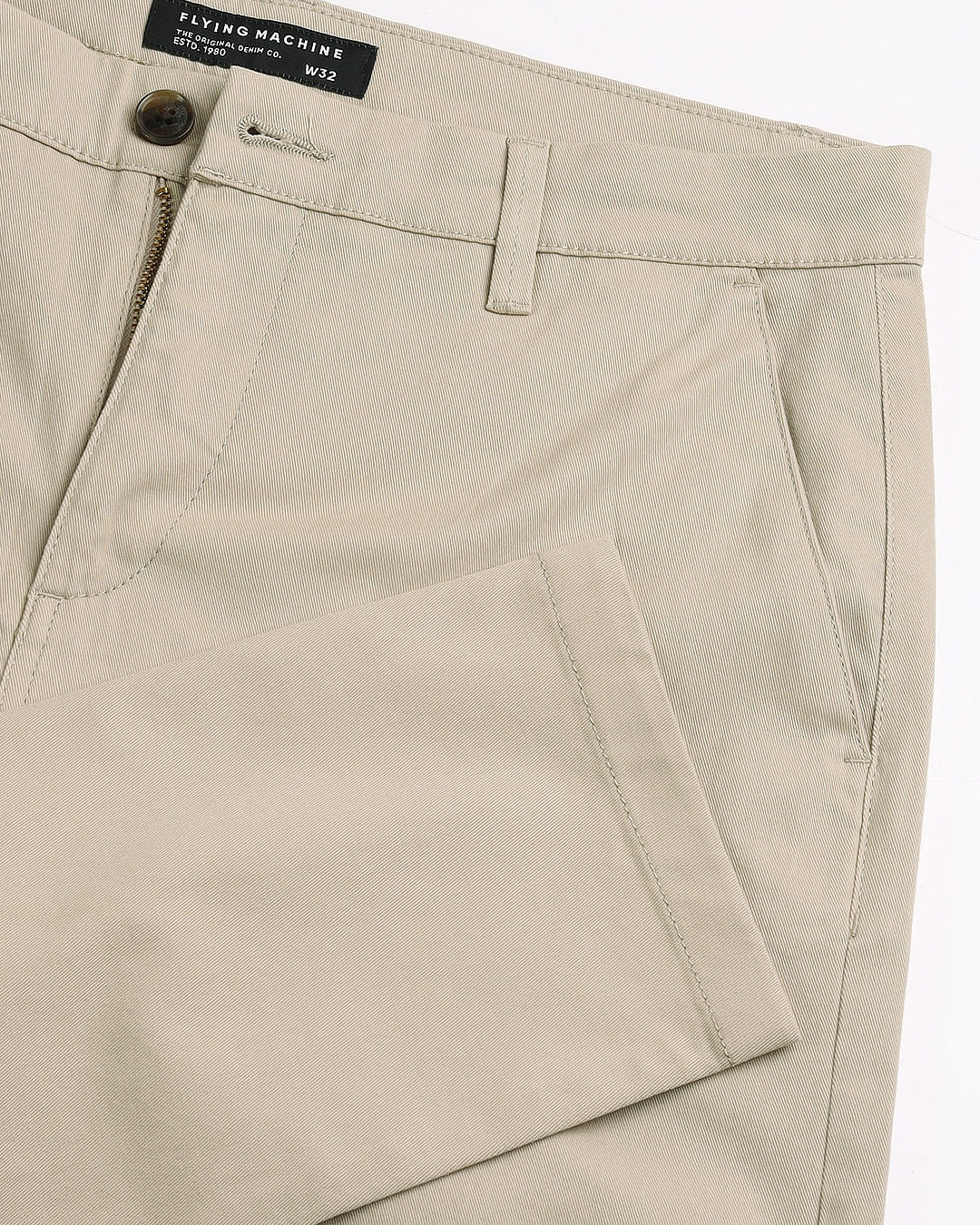 Flying Machine Slash Slim Tapered Fit Twill Chinos
