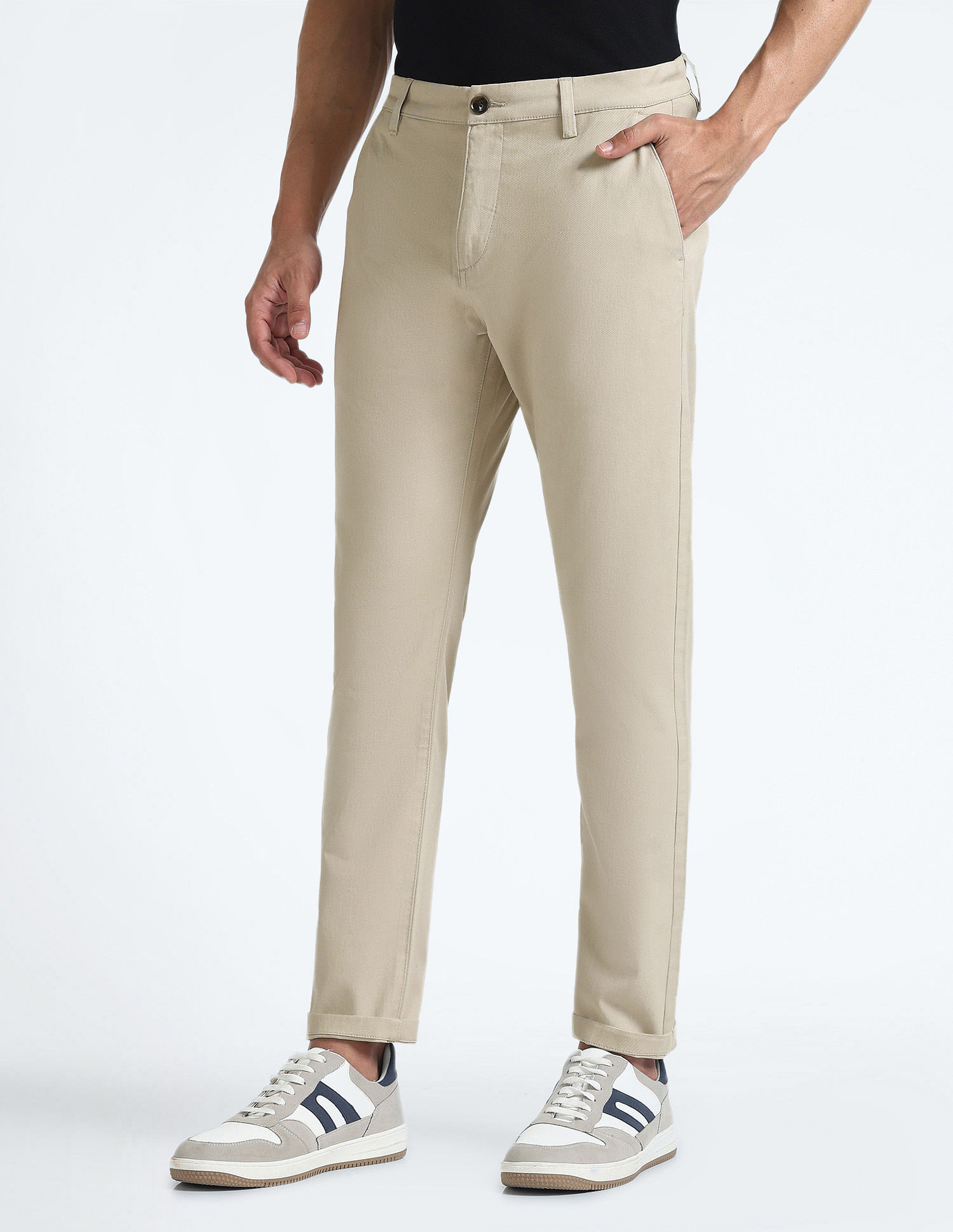 Flying Machine Slash Slim Tapered Fit Twill Chinos