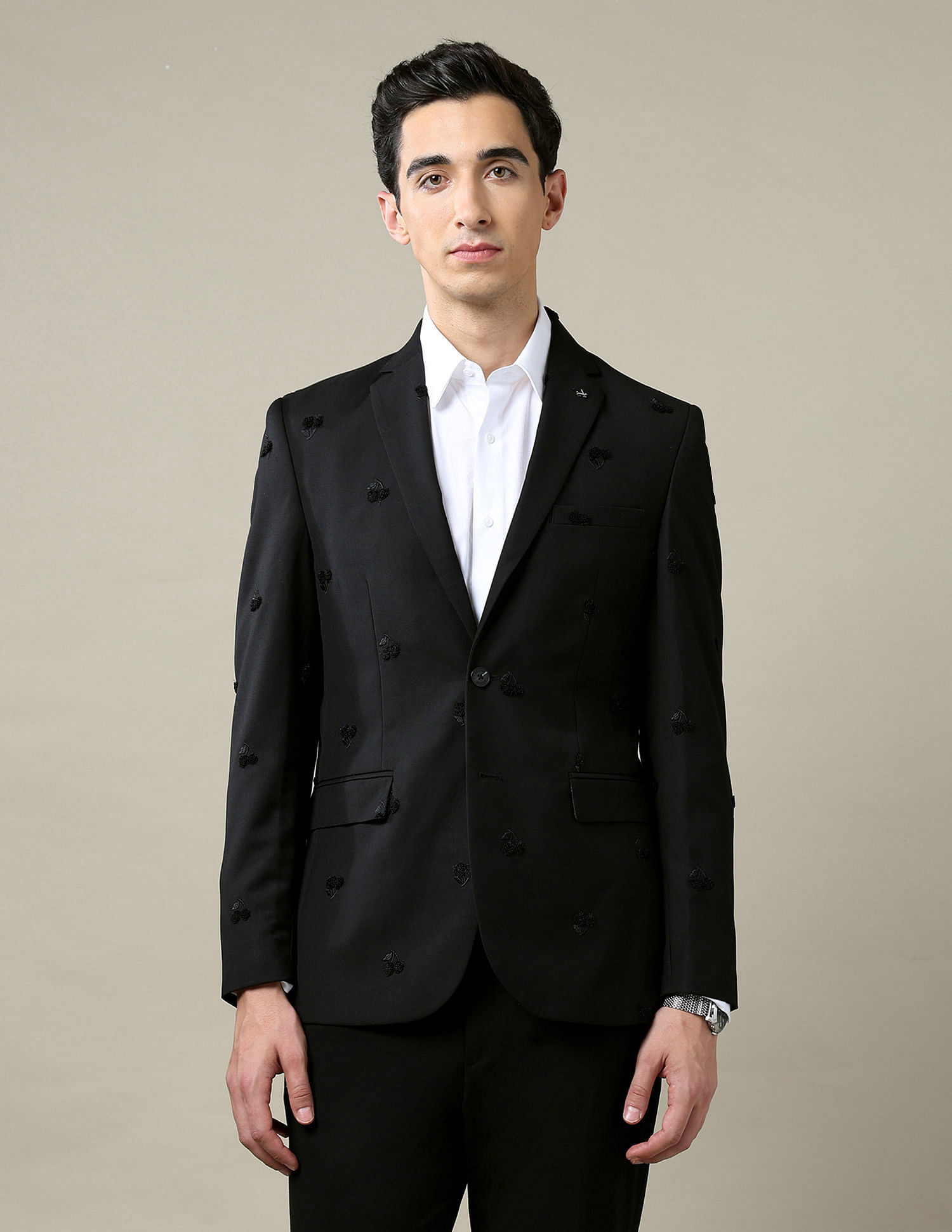 Arrow Embroidered Tailored Fit 1851 Blazer