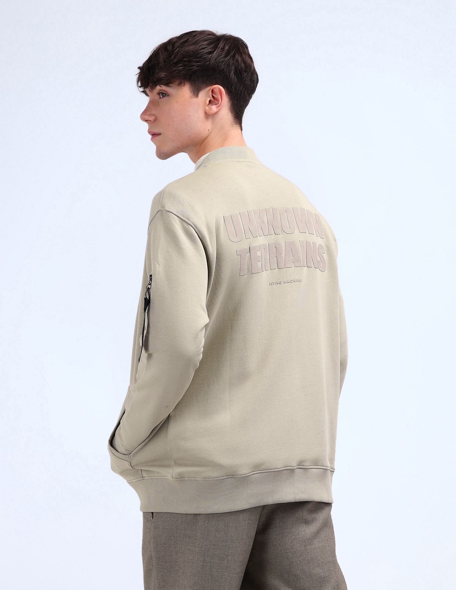 Flying Machine Typographic Printed Relaxed Fit Sweatshirt