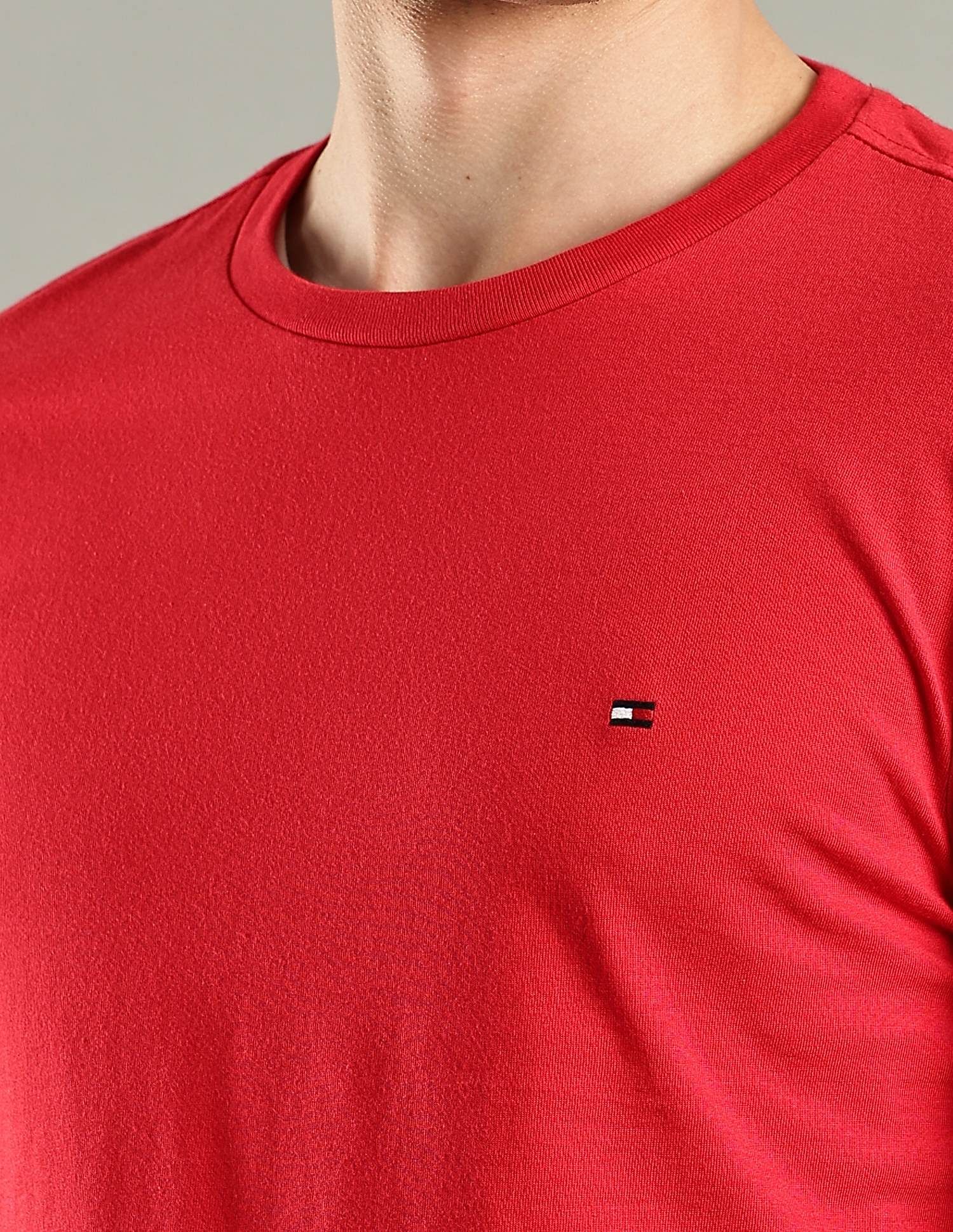 Tommy Hilfiger Solid Regular-Fit Cotton T-Shirt