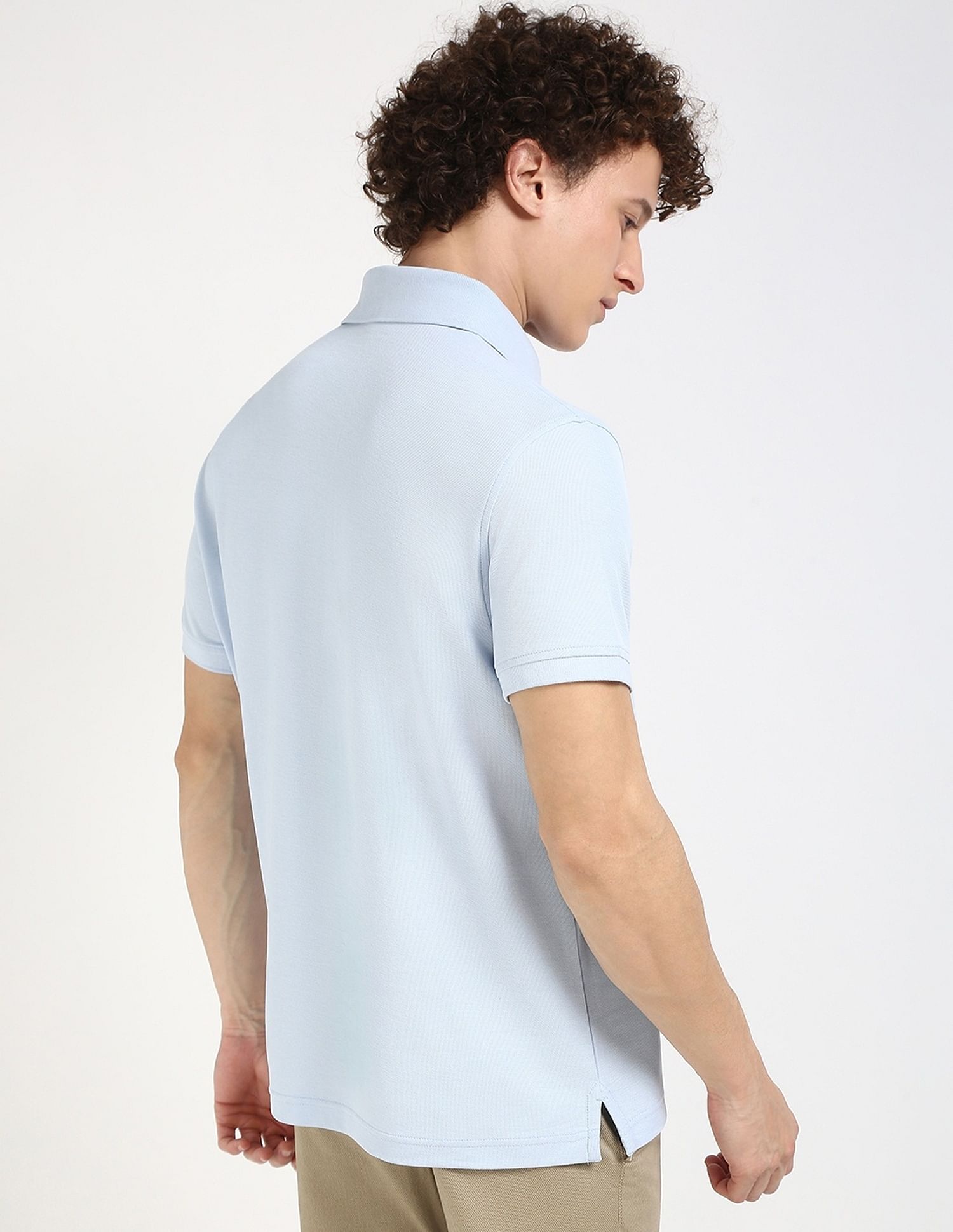 Tommy Hilfiger Solid Regular-Fit Cotton Polo Shirt