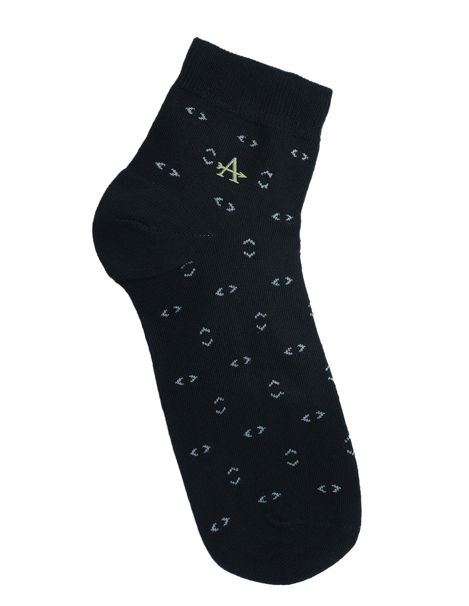 Arrow Mens Printed Ankle Length Cotton Socks - Pack Of 3