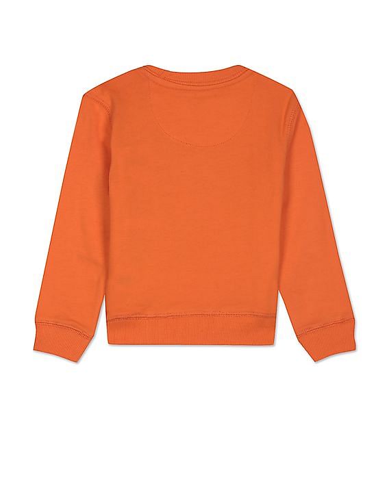 U.S. Polo Assn. Kids Pure Cotton Brand Print Sweatshirt