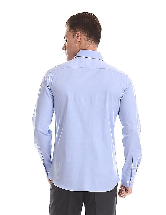 USPA Tailored French Placket Solid Shirt