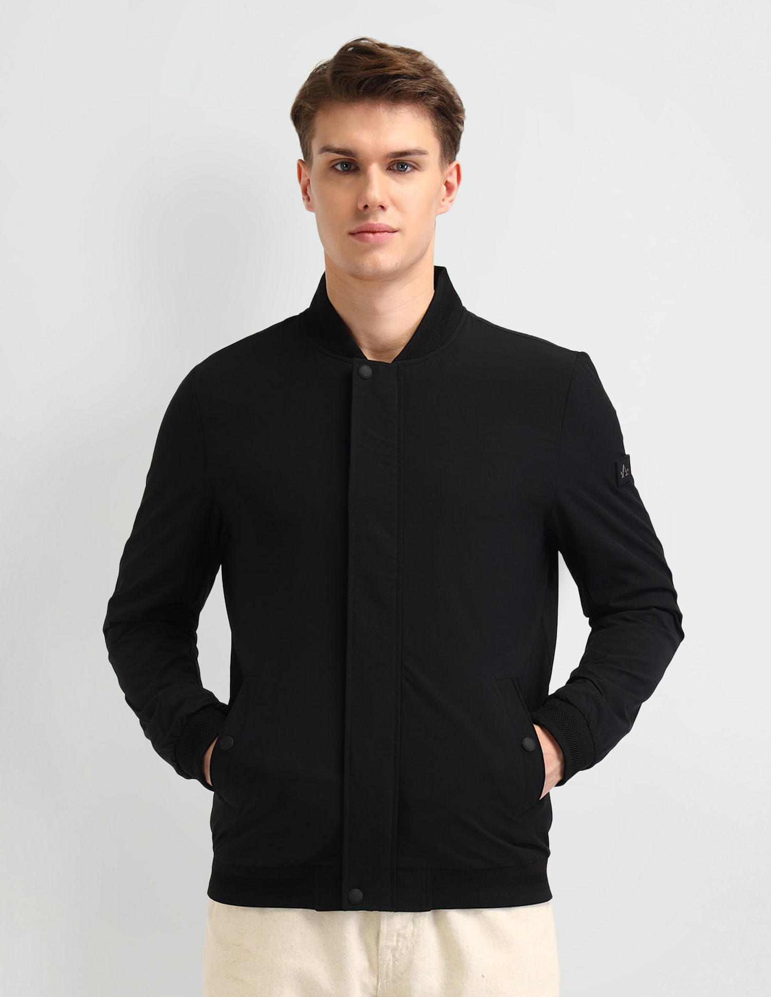 Arrow Solid Regular fit Wind Cheater