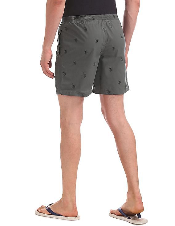 USPA Innerwear Signature Logo Pure Cotton I021 Boxers - Pack Of 1