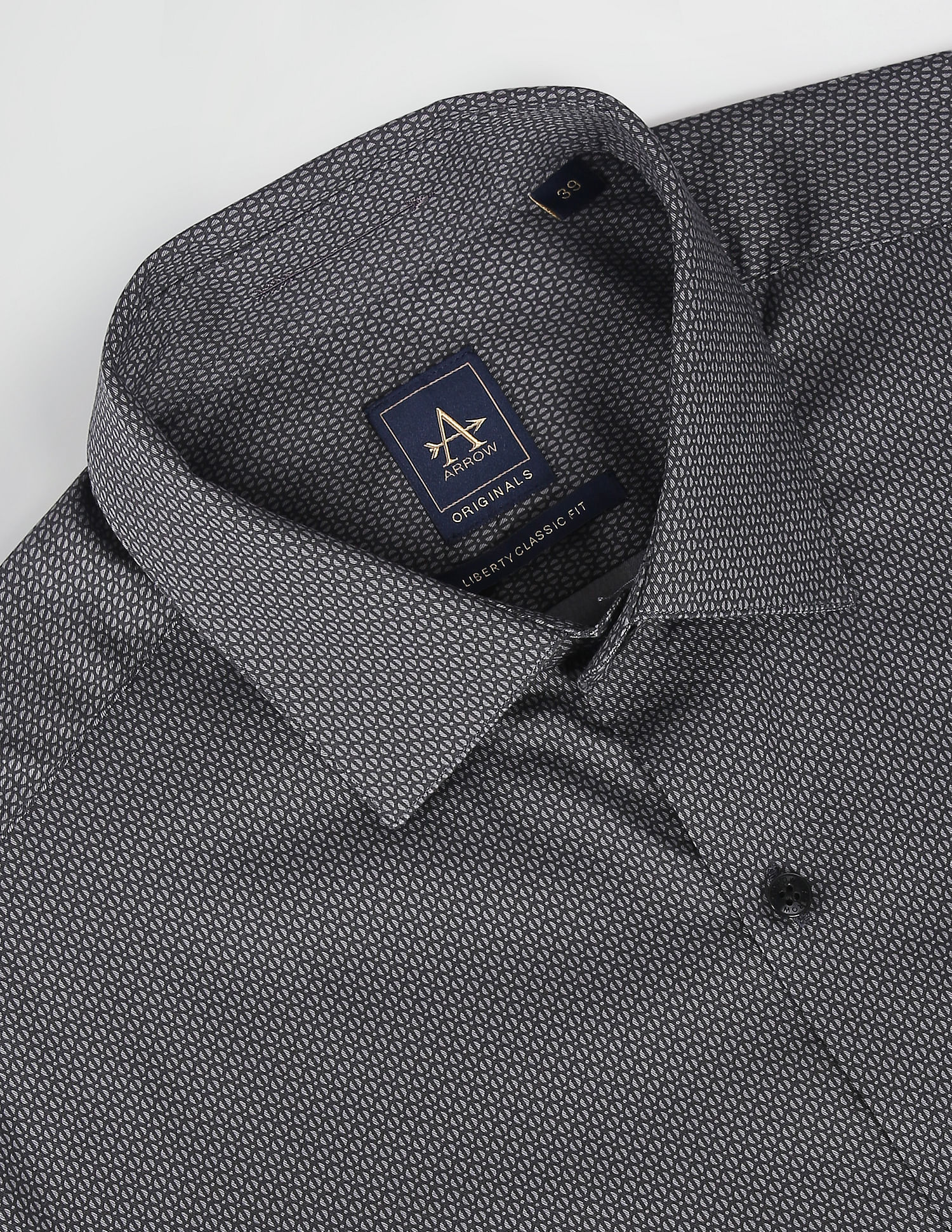 Arrow Geometric Print Cotton Shirt