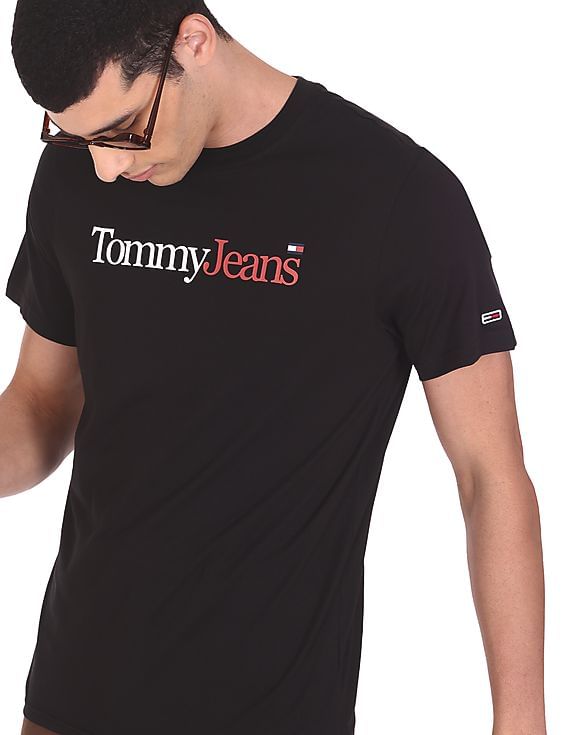 tommy hilfiger black t shirt