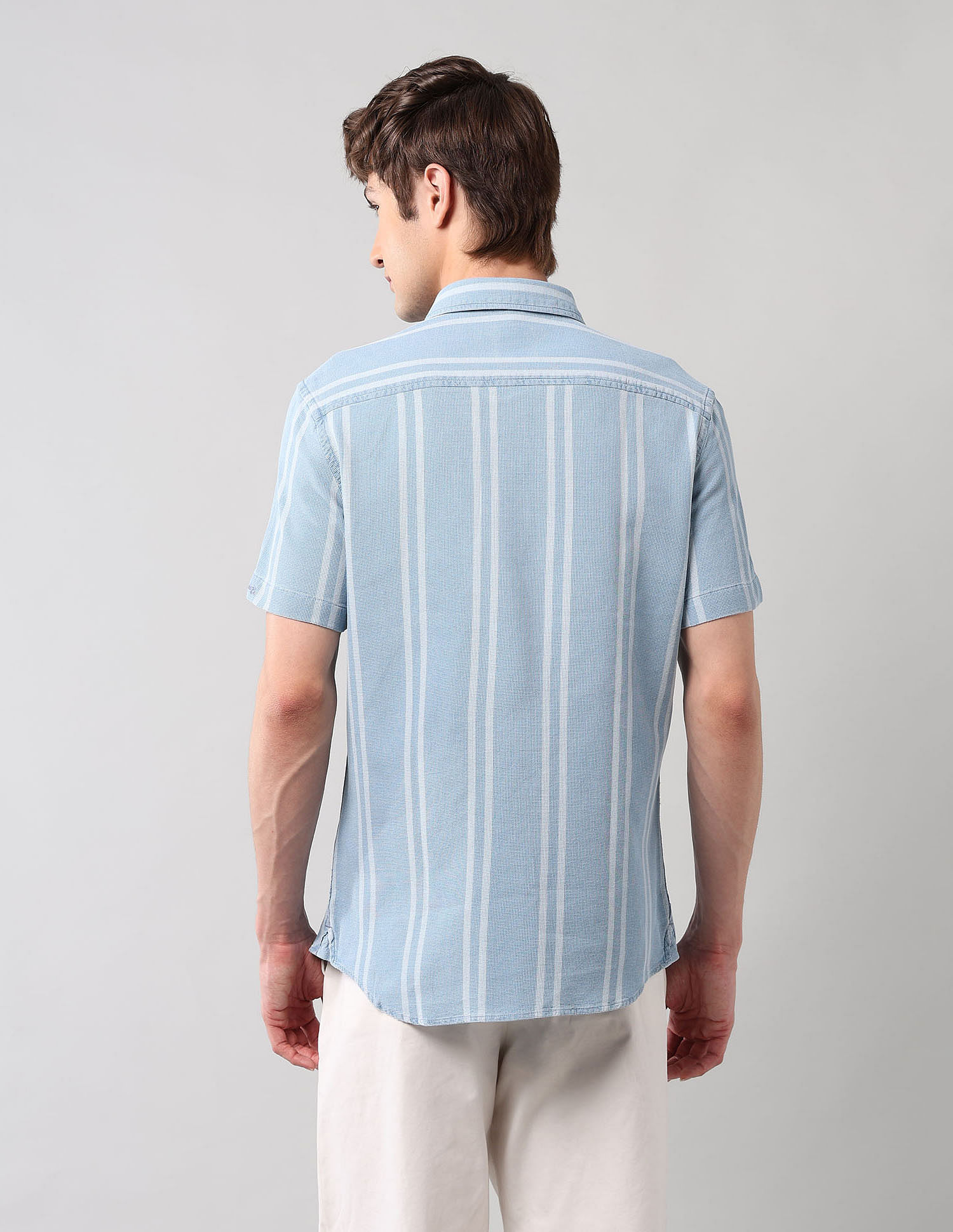 U.S. Polo Assn. Denim Co. Vertical Striped Pure Cotton Shirt
