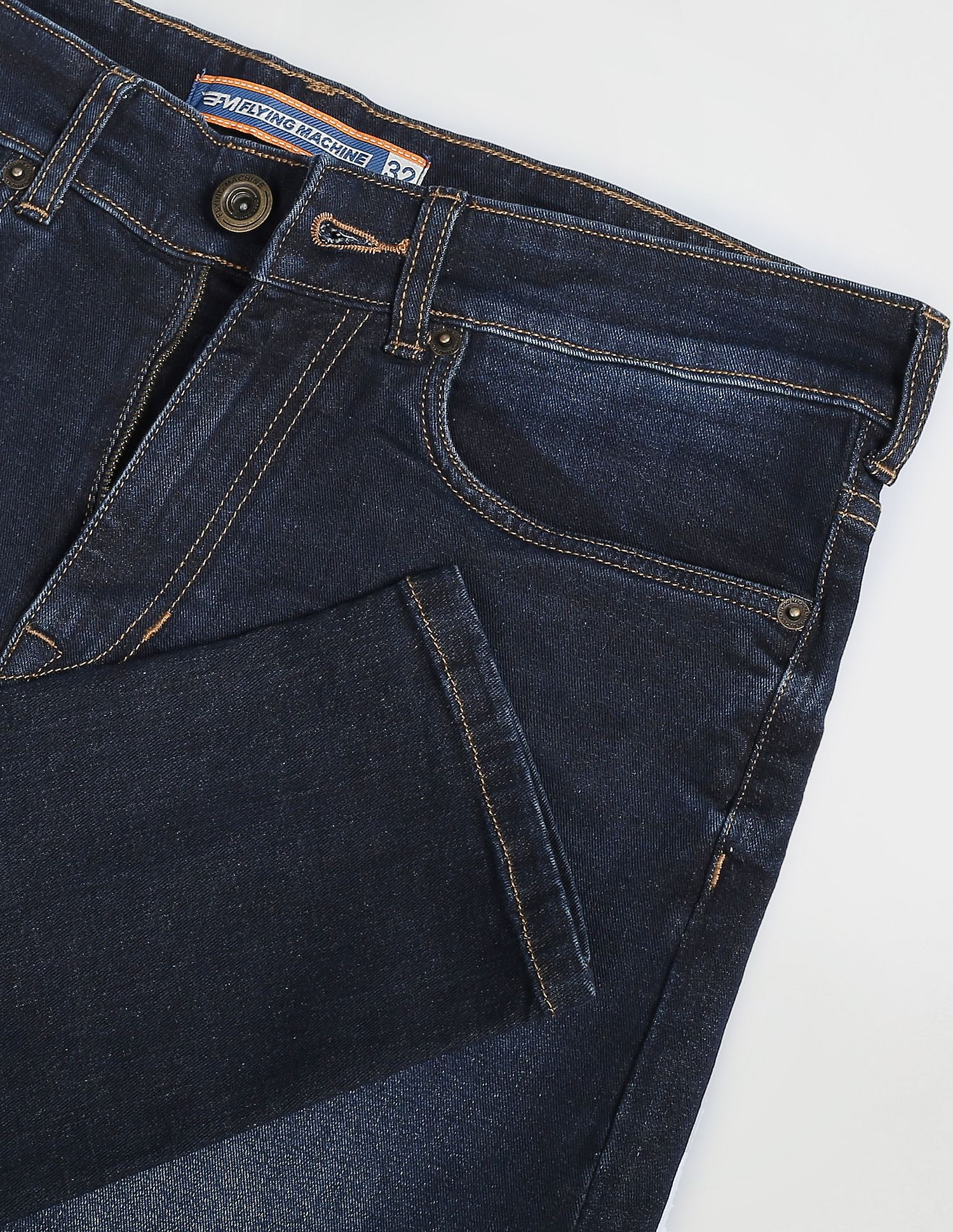 Flying Machine Mankle Relax Tapered Mid Rise Jeans