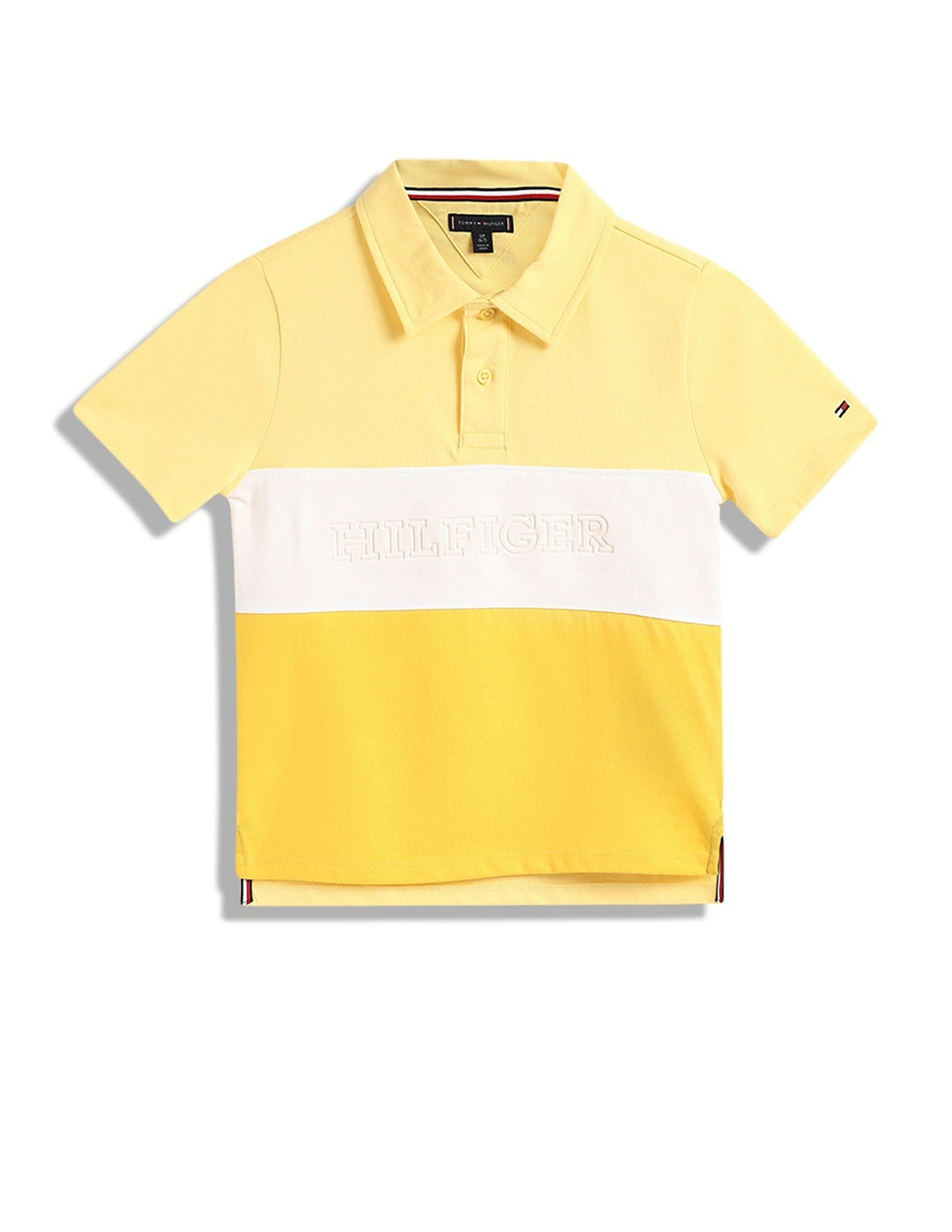Tommy Hilfiger Kids Boys Colorblock Regular-Fit Cotton Polo T-Shirt