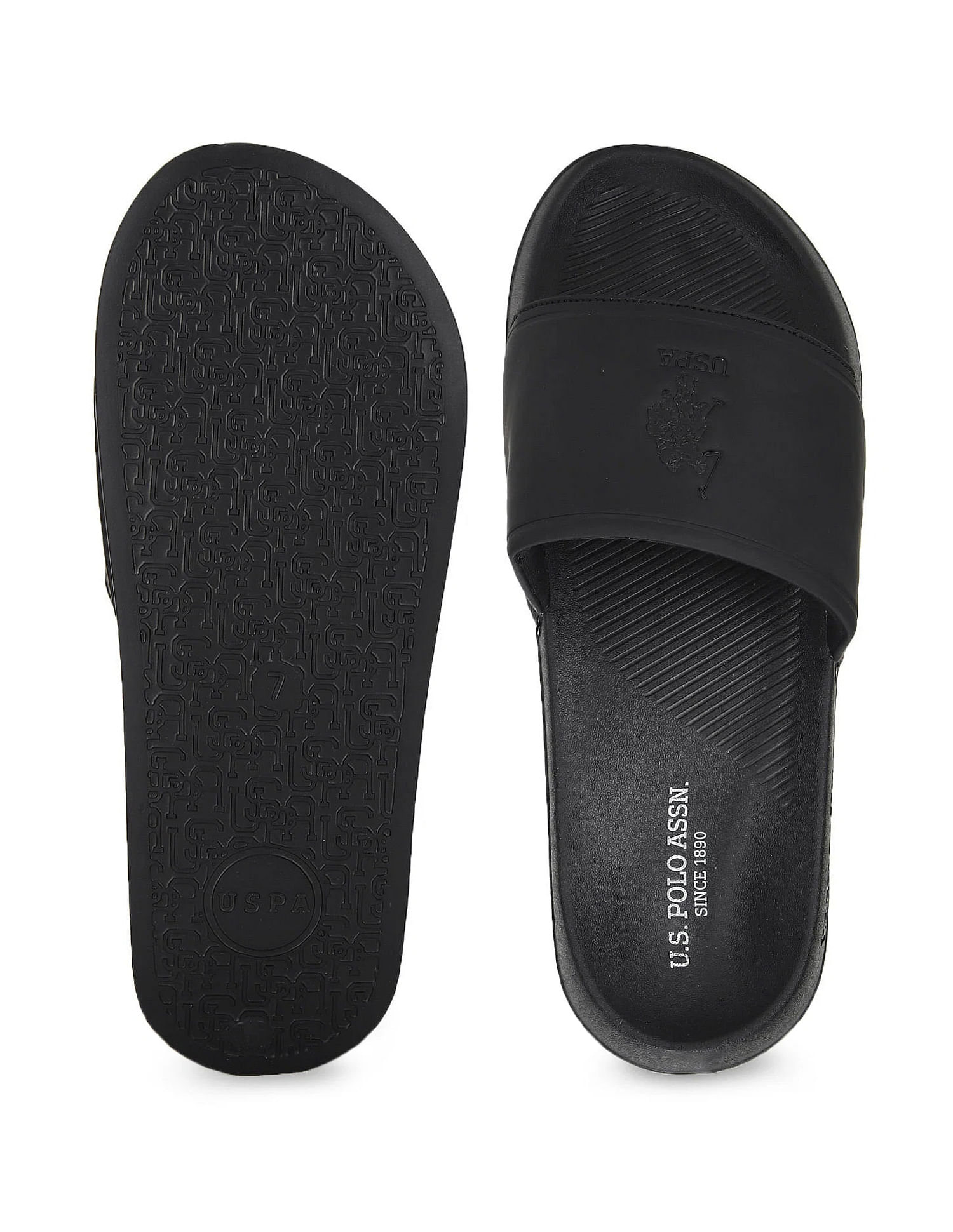 U.S. Polo Assn. Men Debossed Monogram Specter 5.0 Slides