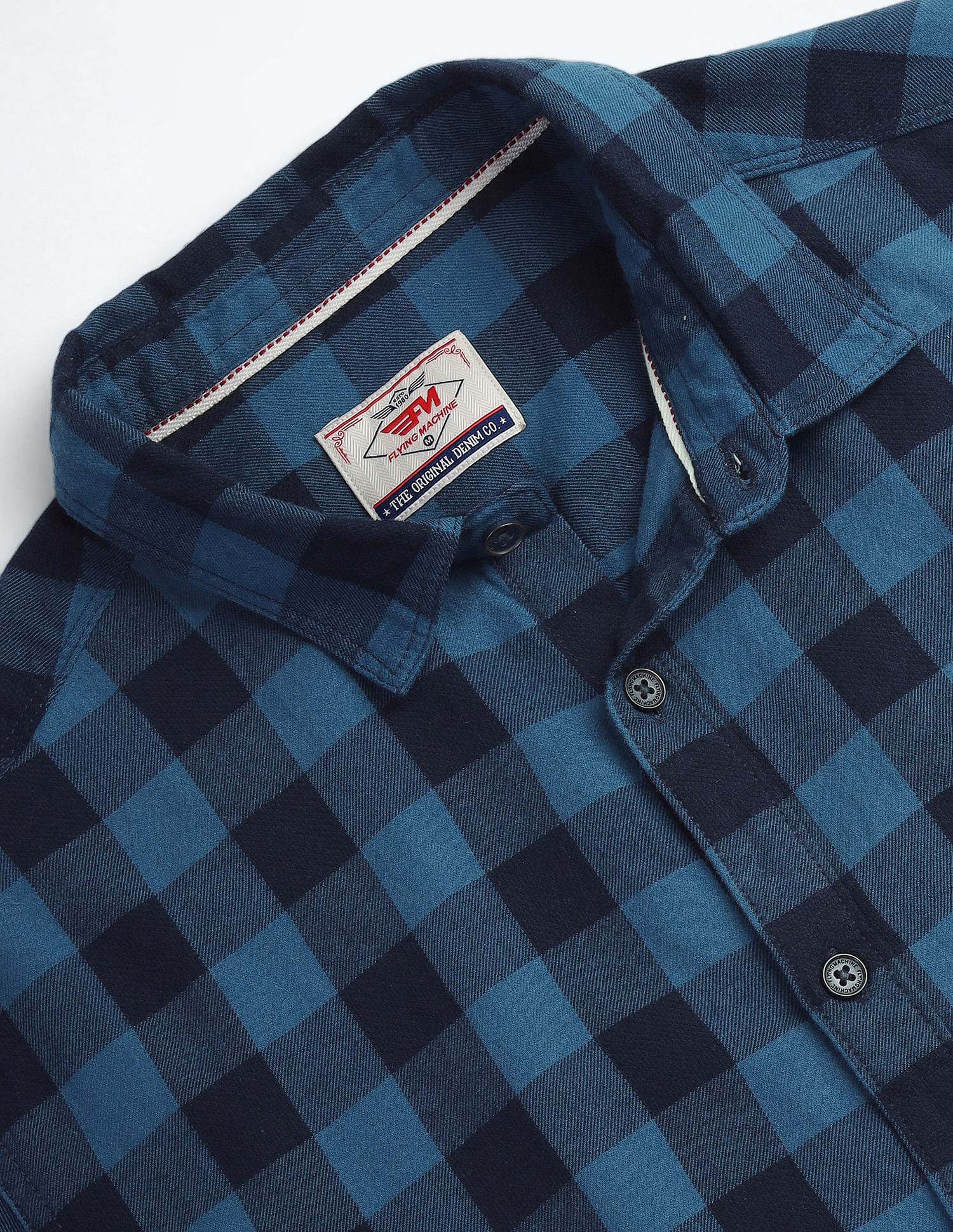 Flying Machine Buffalo Check Cotton Shirt