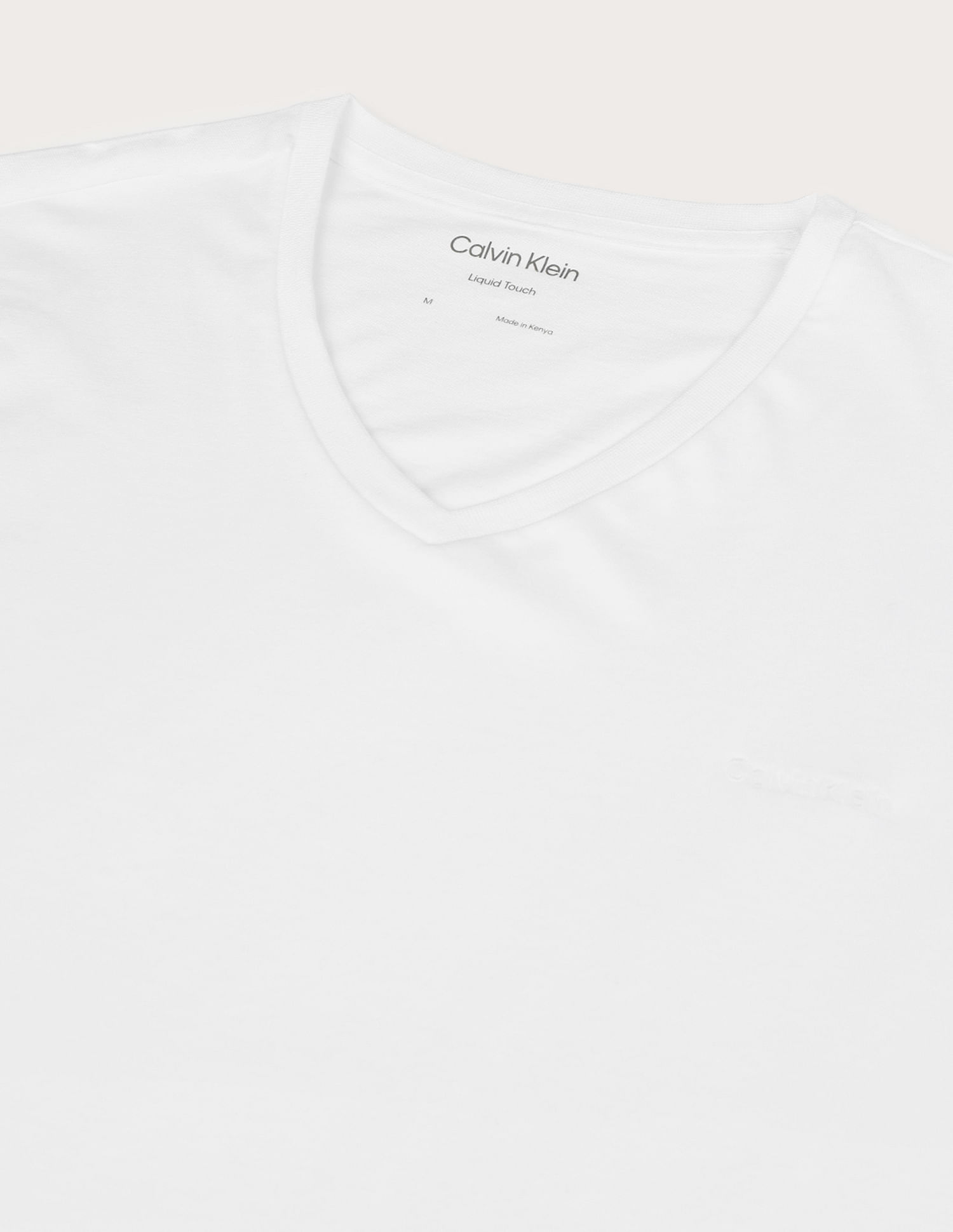 Calvin Klein Jeans Solid Liquid V Neck T-Shirt