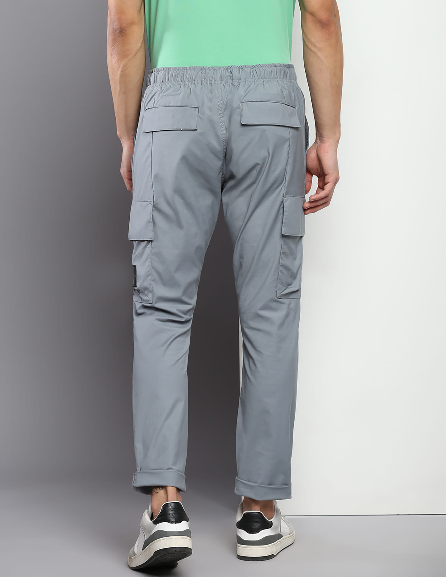 Buy Calvin Klein Jeans Recycled Nylon Mid Rise Solid Cargo