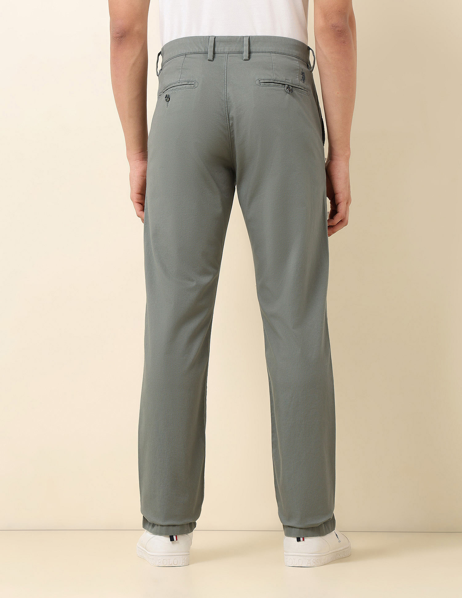 U.S. Polo Assn. Dobby Riley Straight Fit Trousers