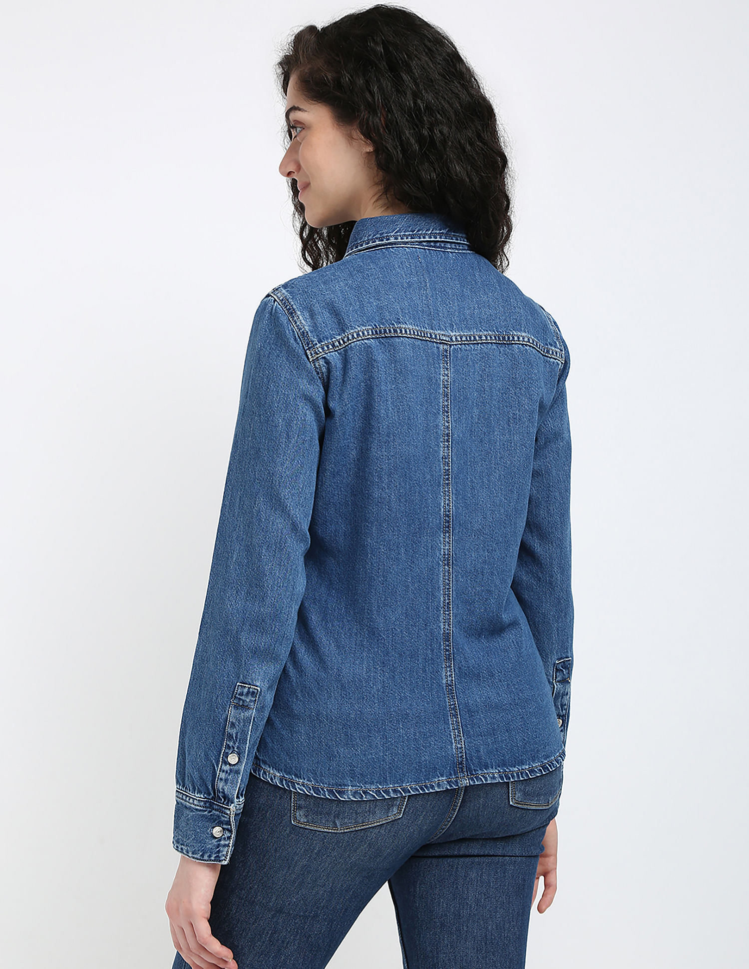Calvin Klein Jeans Long Sleeve Lean Denim Shirt
