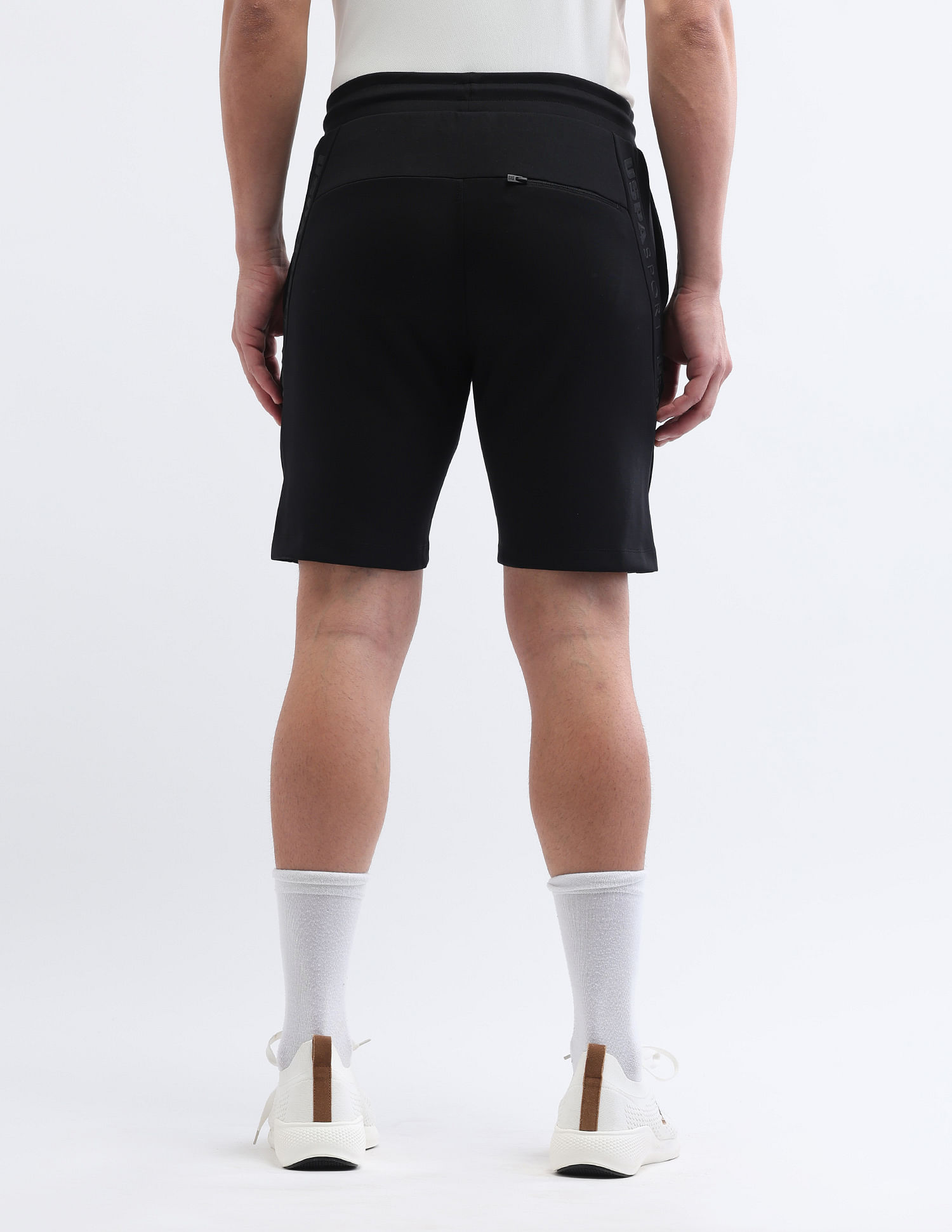 USPA Active Mid Rise Solid Active Shorts