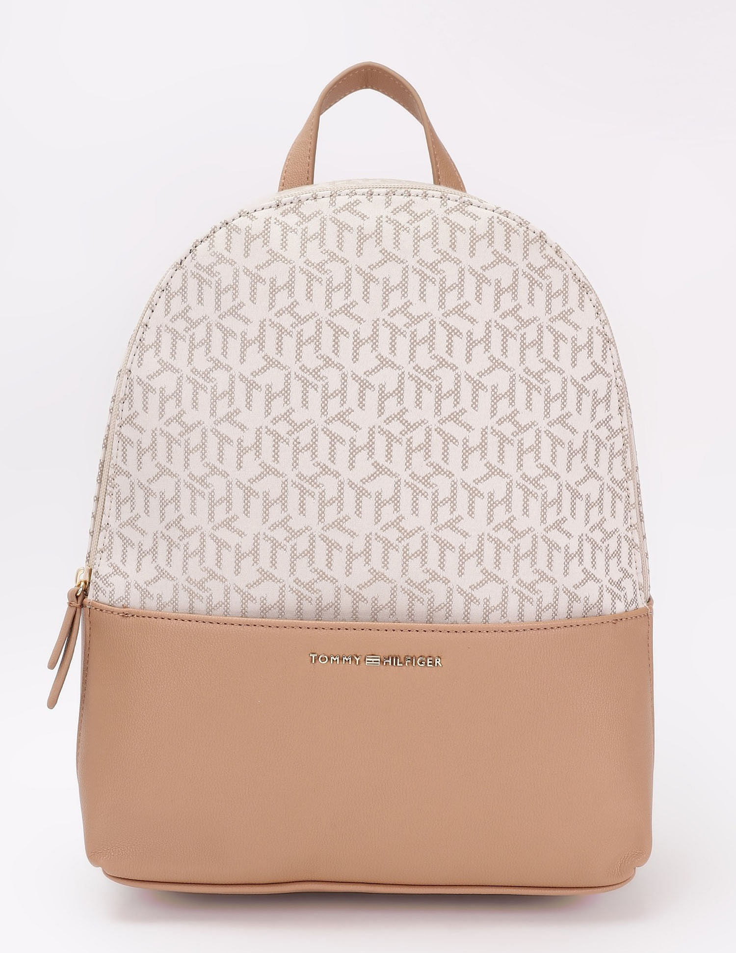Tommy Hilfiger Logo White Polyester Backpack