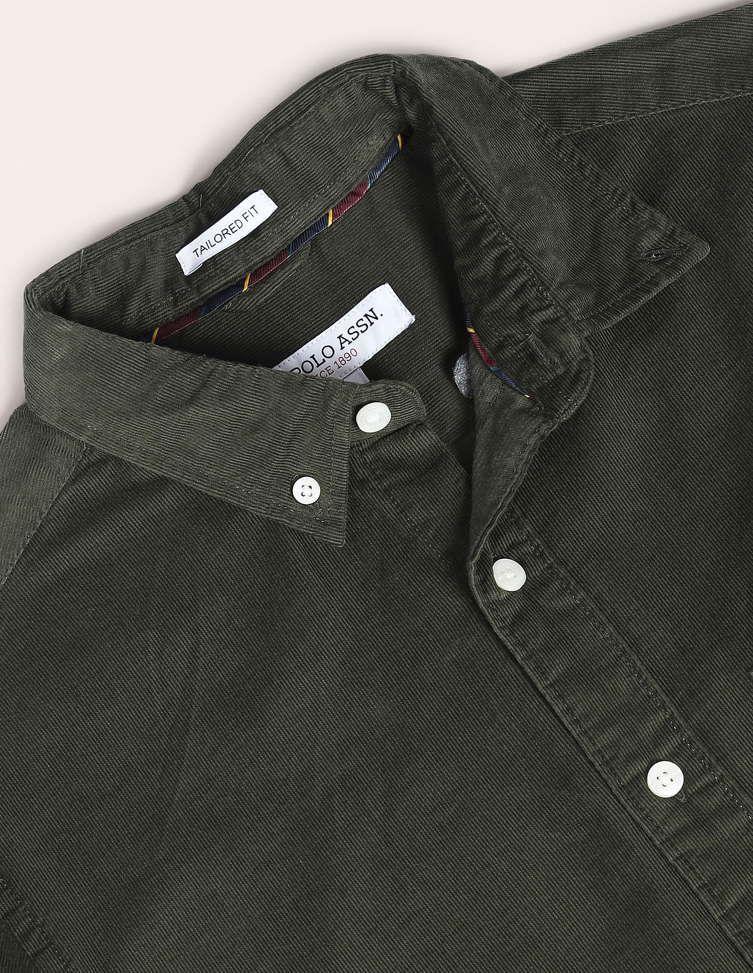 U.S. Polo Assn. Cutaway Collar Corduroy Shirt