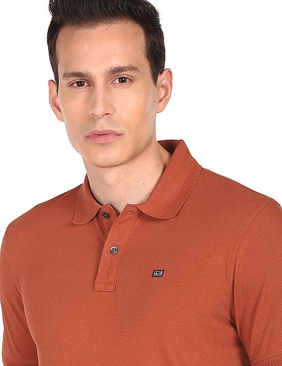 Buy Arrow Sports Solid Pure Cotton Polo Shirt - NNNOW.com