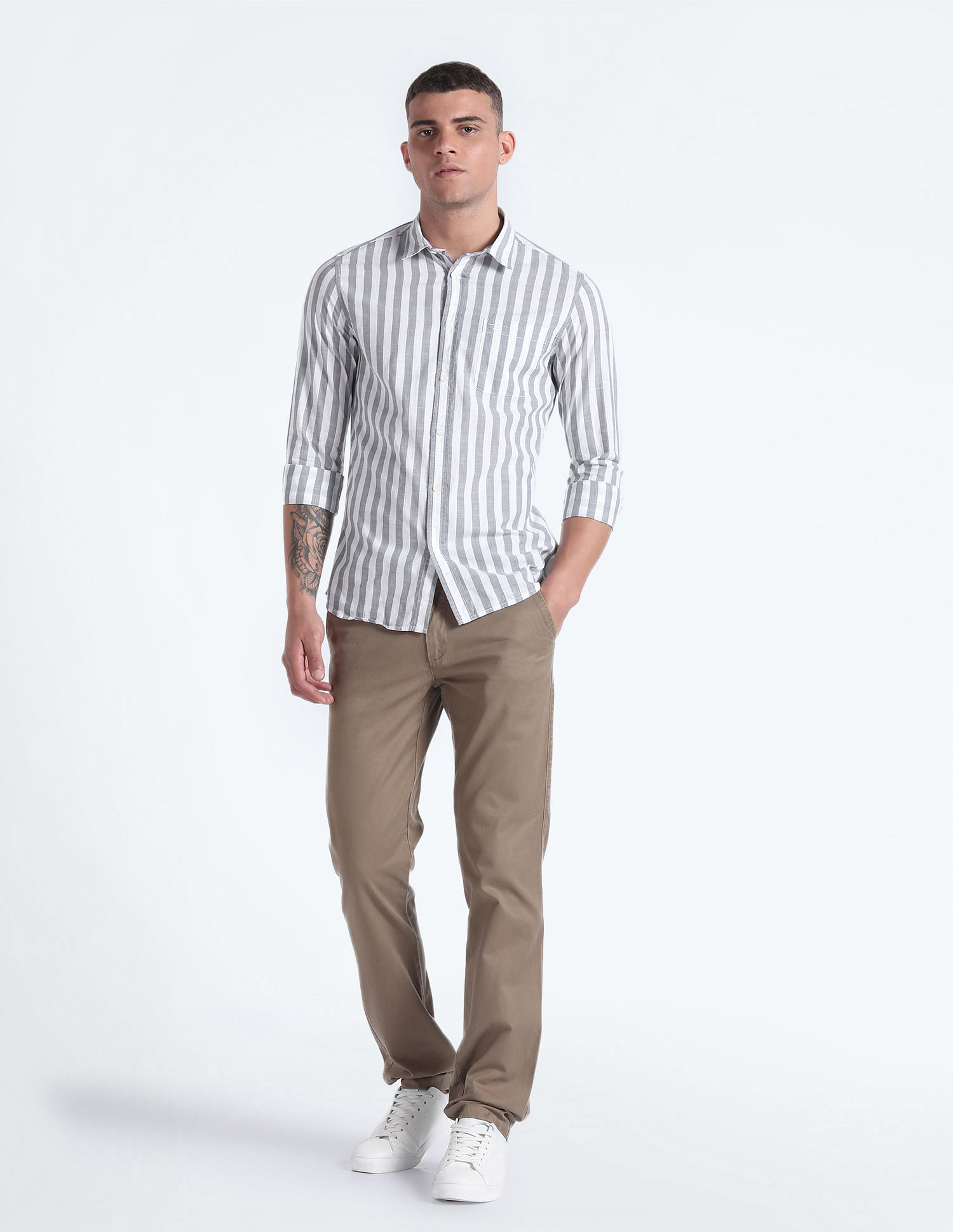 Flying Machine Slim Fit Cotton Shirt