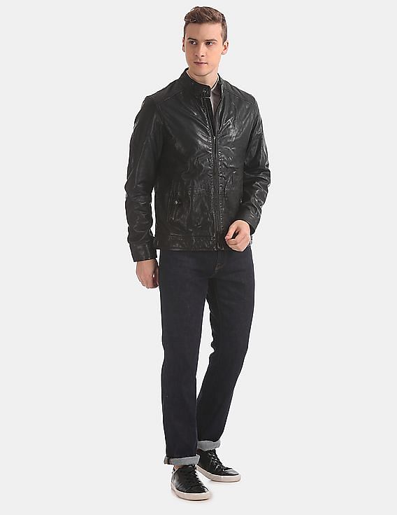 U.S. Polo Assn. Leather Biker Jacket