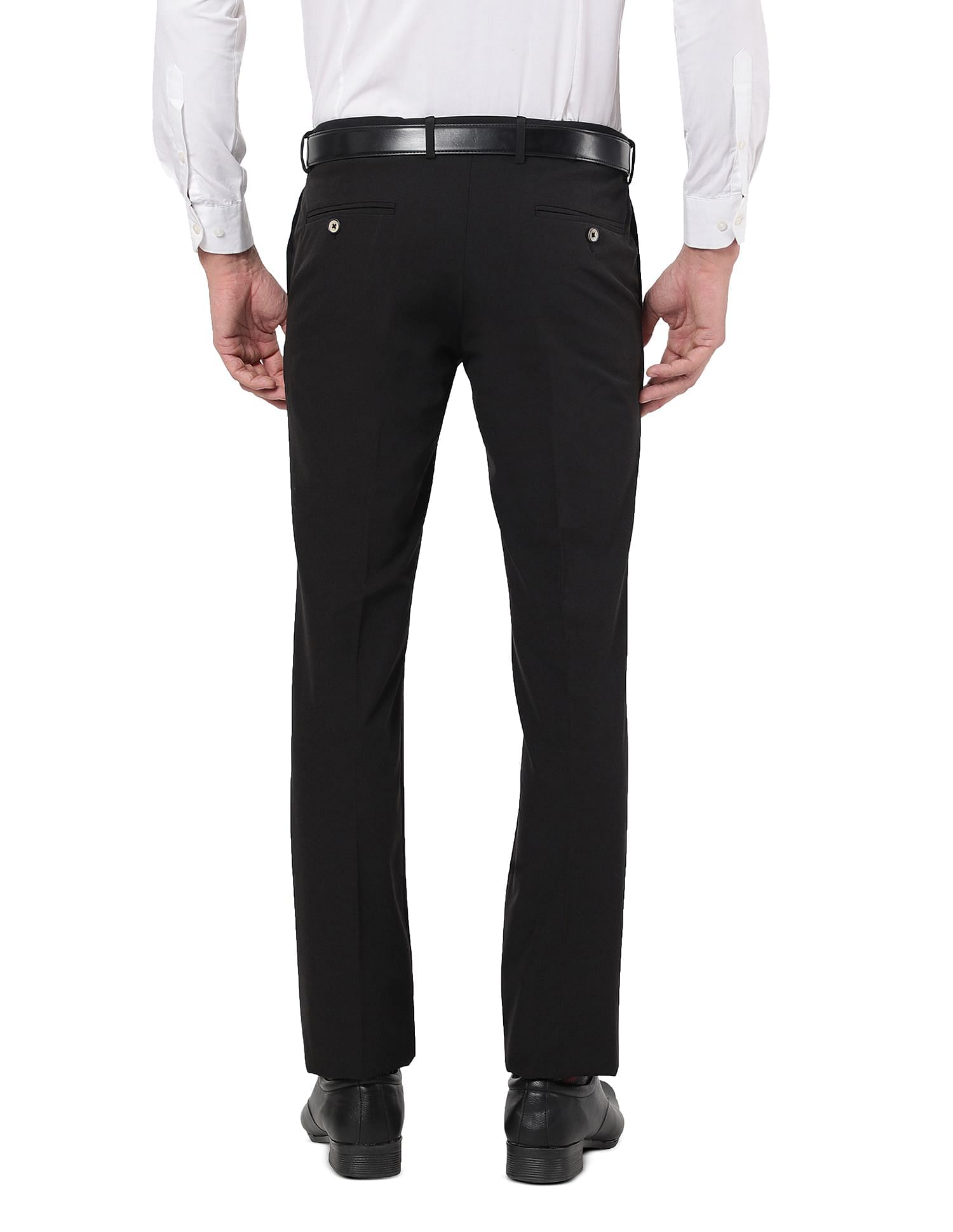 Regular Fit Plain Formal Wear Men Cotton Pant Machine Wash