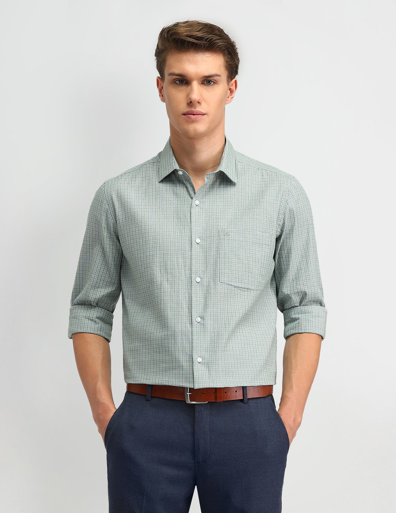 Arrow Twill Micro Checked Shirt