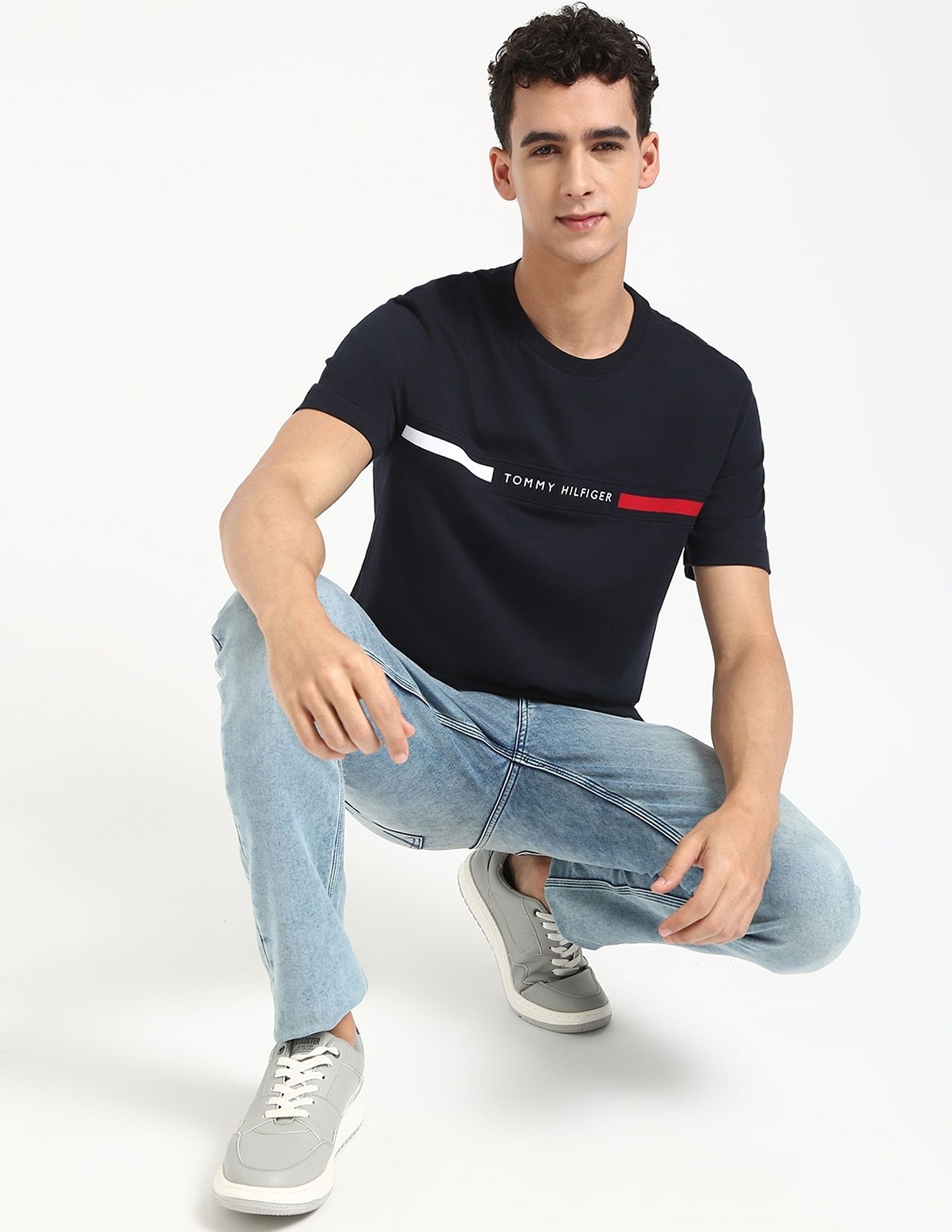 Tommy Hilfiger Embroidered Logo Regular-Fit Cotton T-Shirt