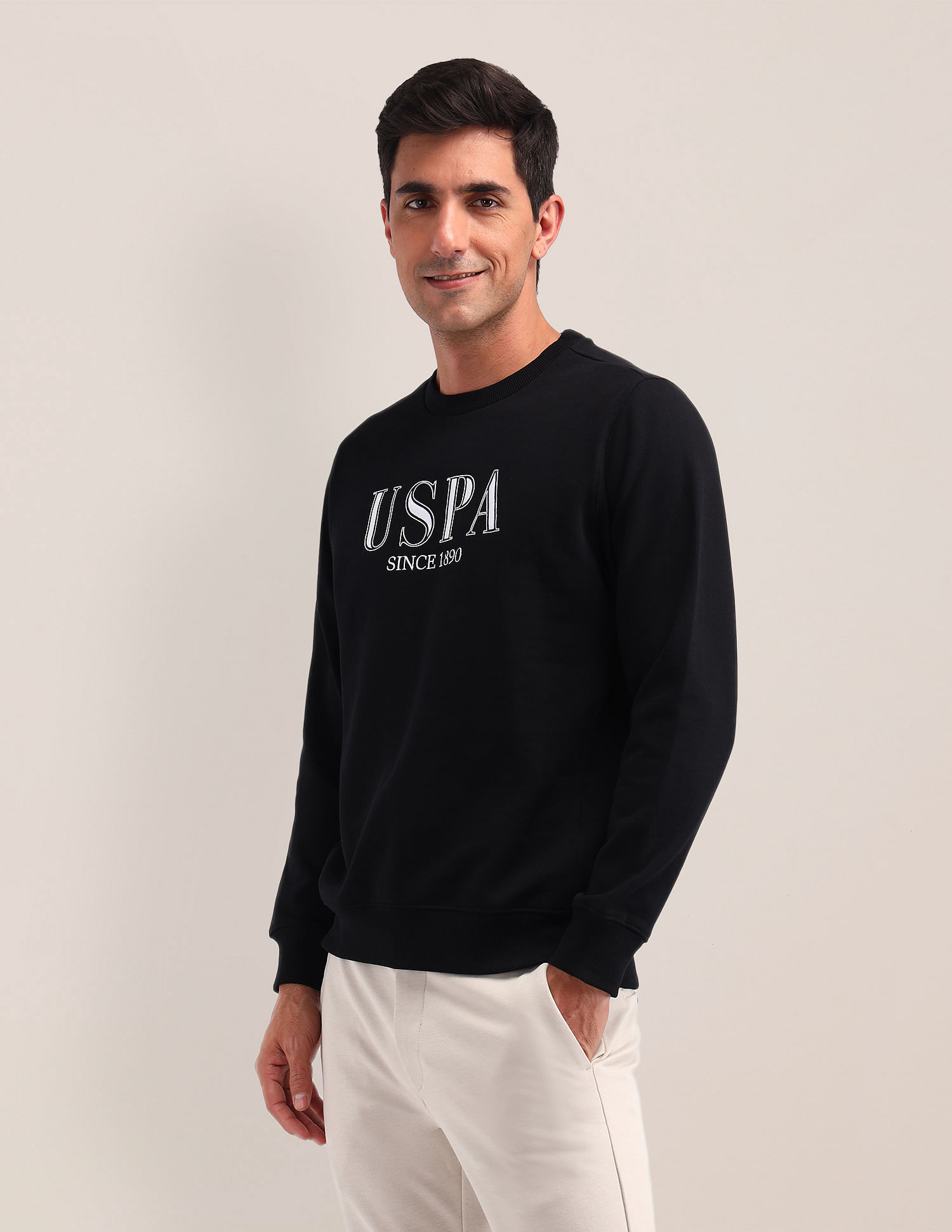 U.S. Polo Assn. Brand Printed Regular Fit Sweatshirt