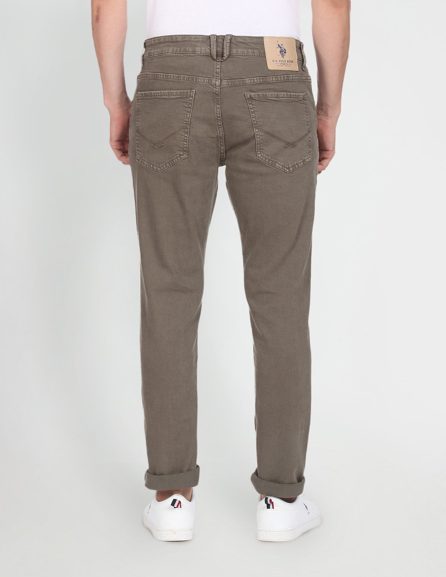 U.S. Polo Assn. Denim Co. Brandon Slim Tapered Fit Olive Jeans
