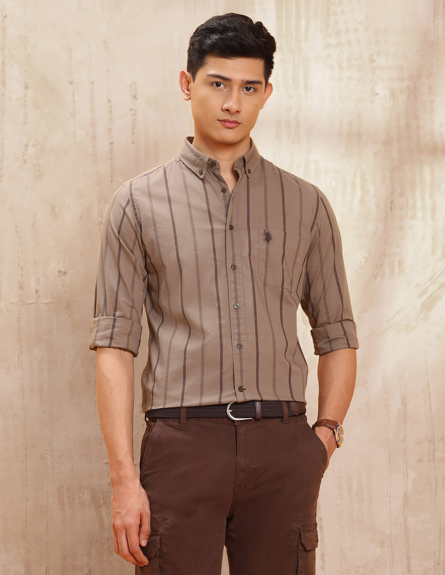 Buy U.S. Polo Assn. Denim Co. Slim Fit Striped Shirt - NNNOW.com
