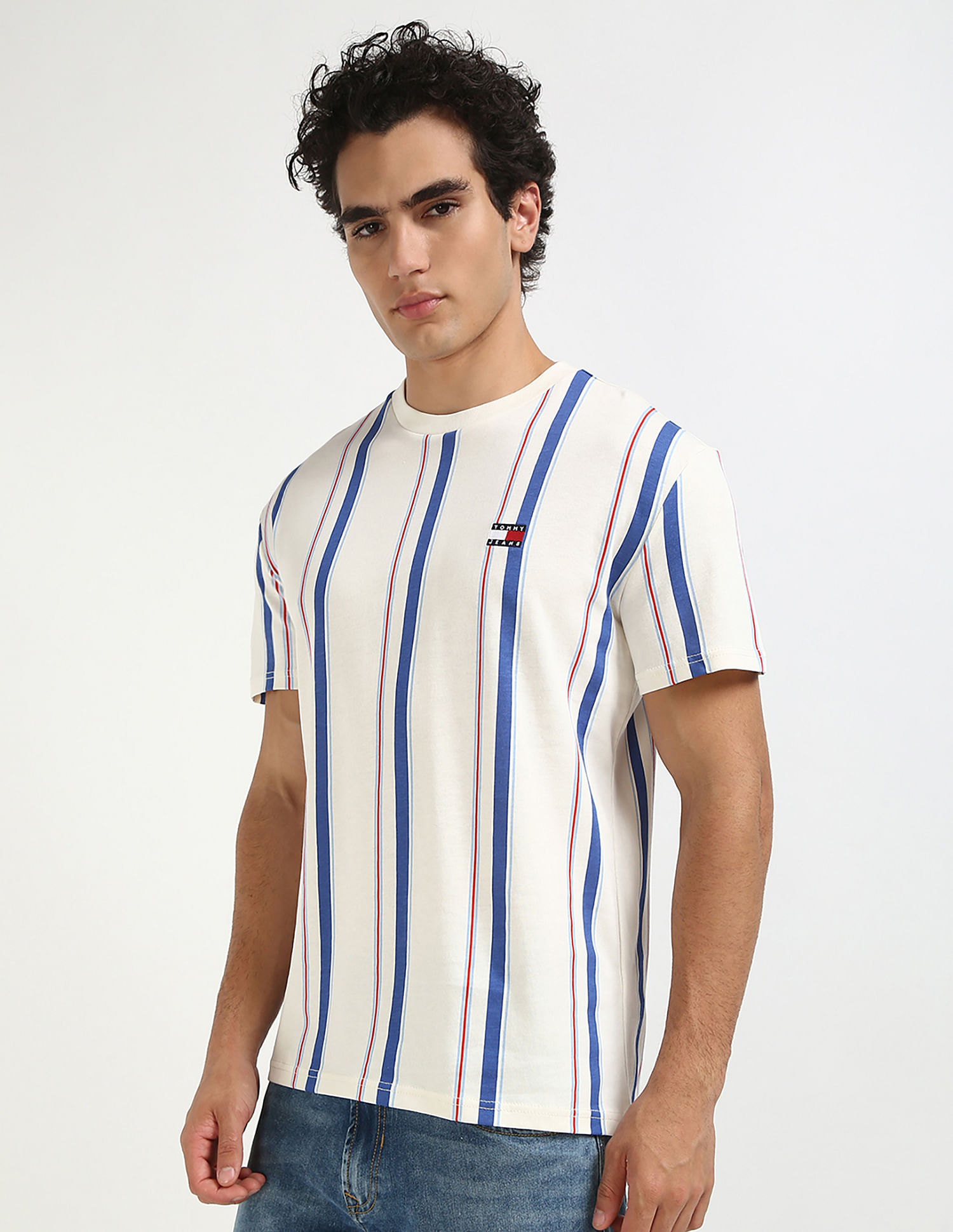 Tommy Hilfiger Striped Regular-Fit Cotton T-Shirt