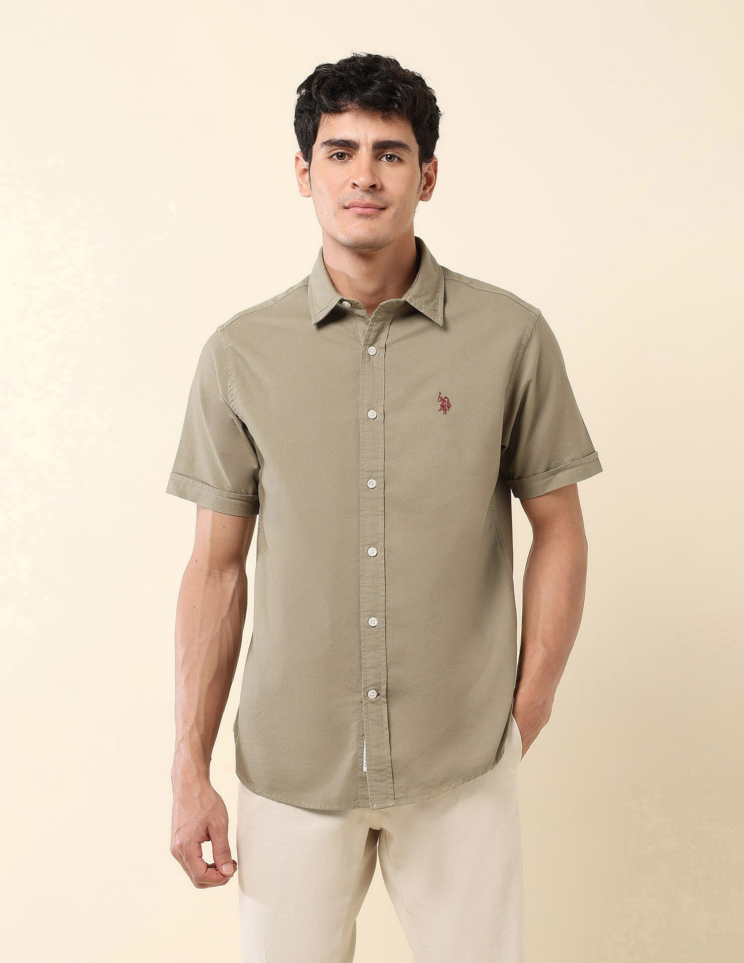 U.S. Polo Assn. Tailored Fit Pure Cotton Oxford Shirt