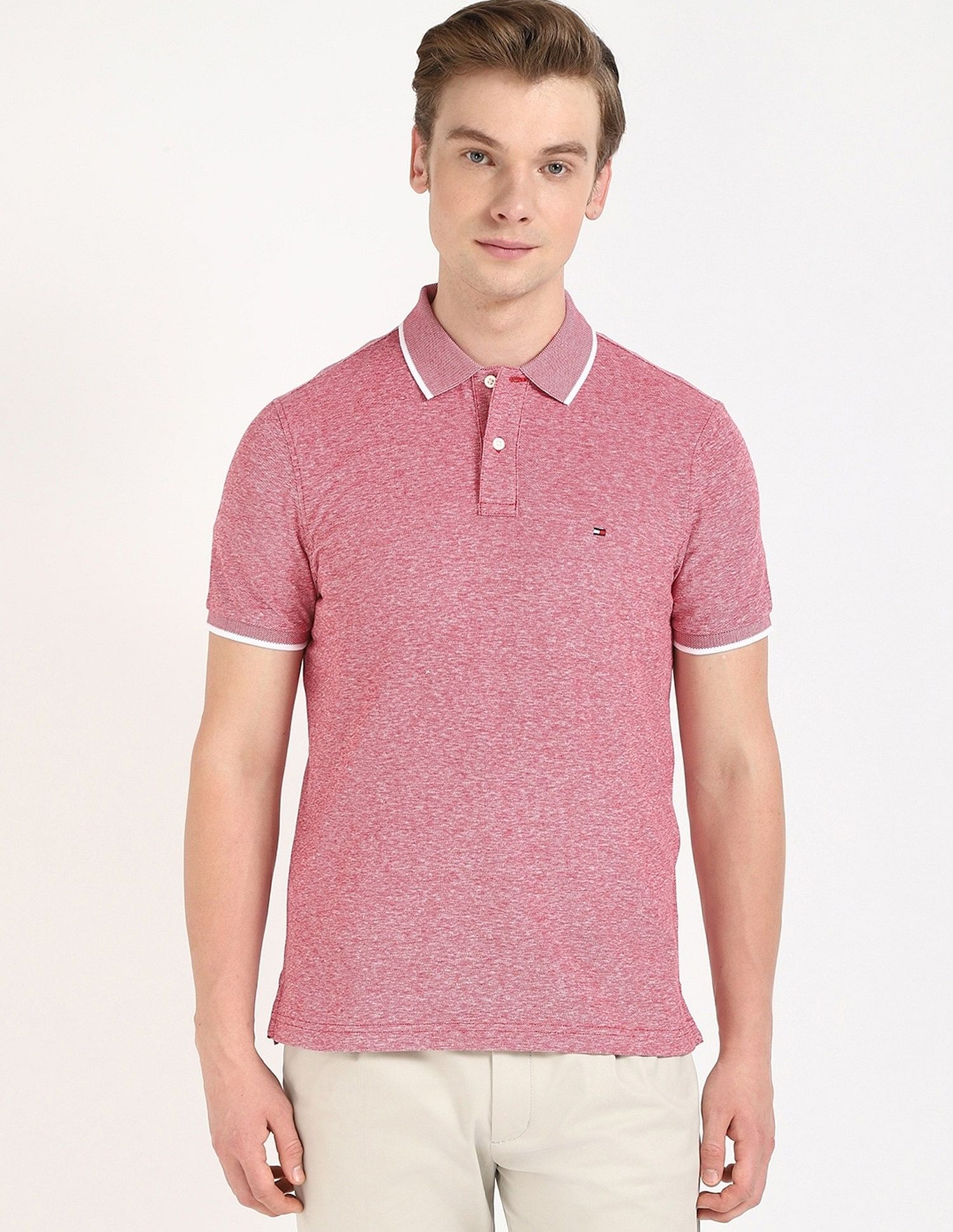 Tommy Hilfiger Printed Regular-Fit Cotton Polo Shirt
