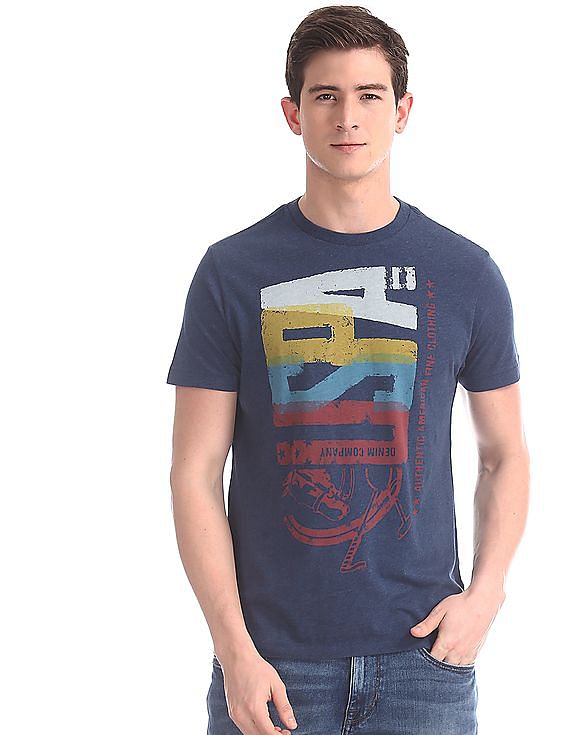 U.S. Polo Assn. Denim Co. Brand Print Crew Neck T-Shirt