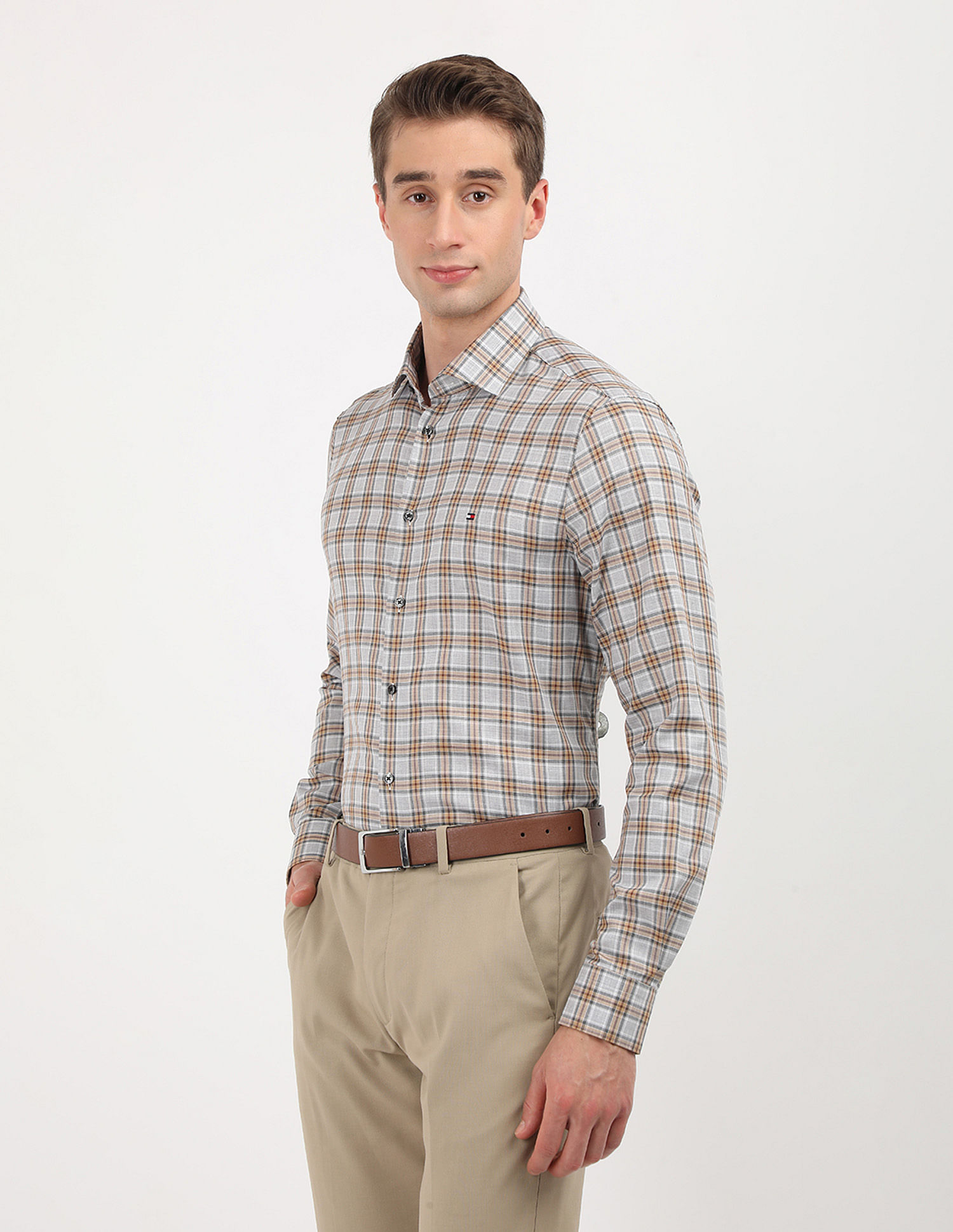 Tommy Hilfiger Plaid Checked Slim Fit Shirt