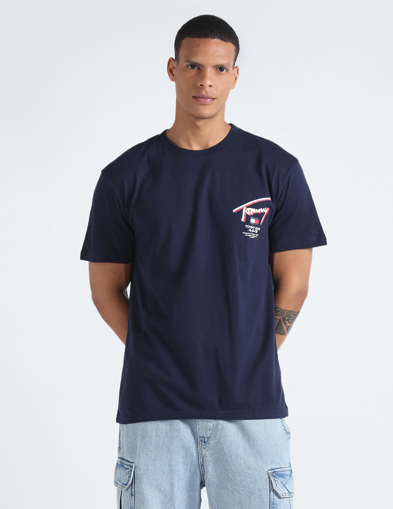 Tommy Hilfiger 3D Street Signature Cotton T-Shirt