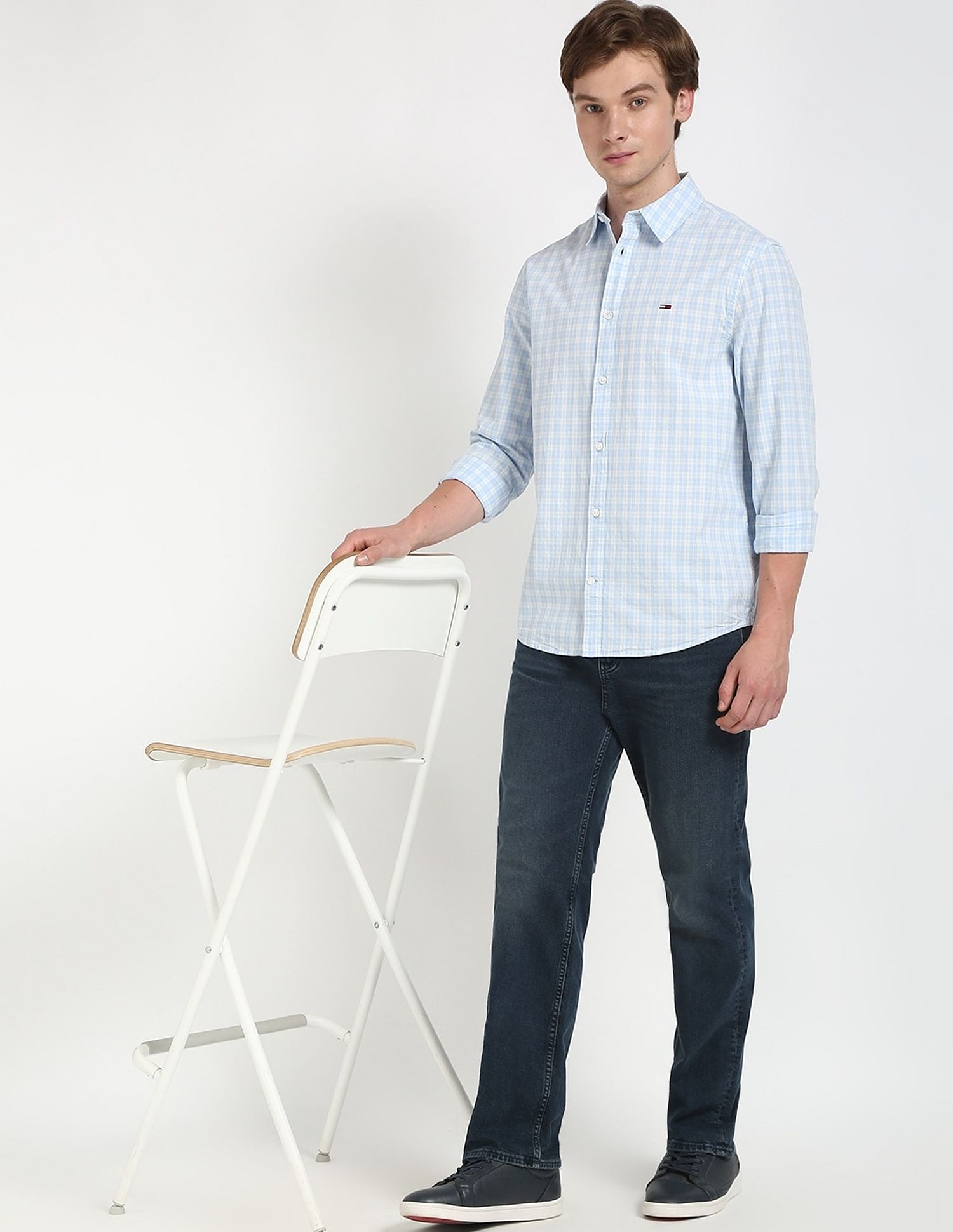 Tommy Hilfiger Checks Regular-Fit Woven Shirt