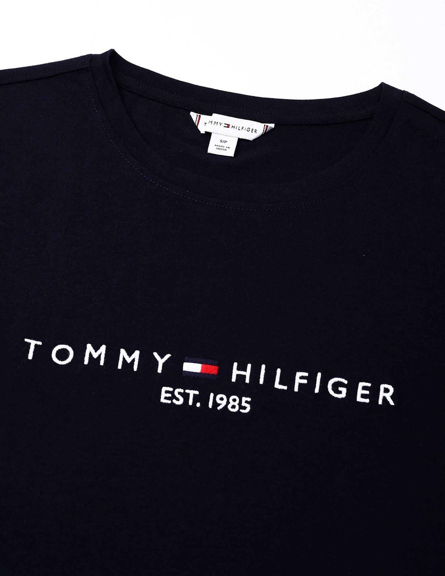 Tommy Hilfiger Embroidered Logo Regular-Fit Cotton T-Shirt