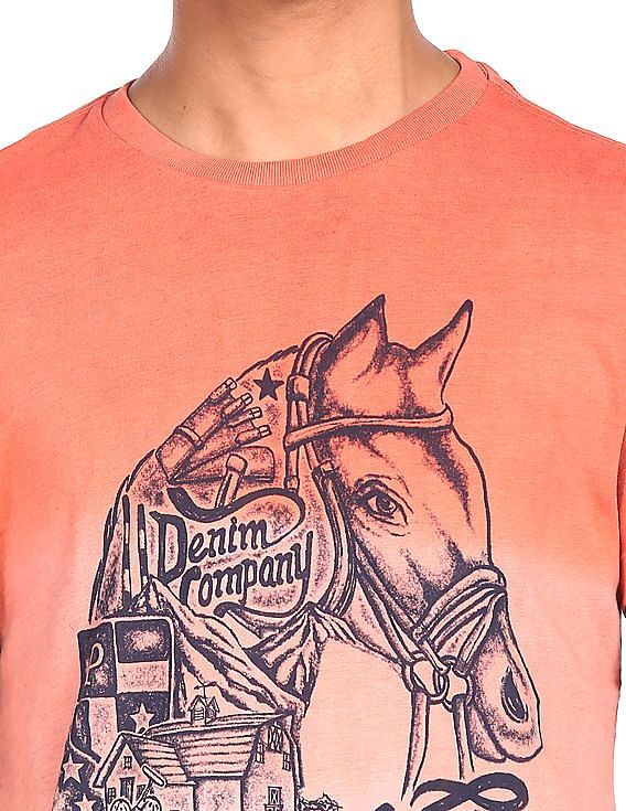 U.S. Polo Assn. Denim Co. Crew Neck Graphic Print T-Shirt