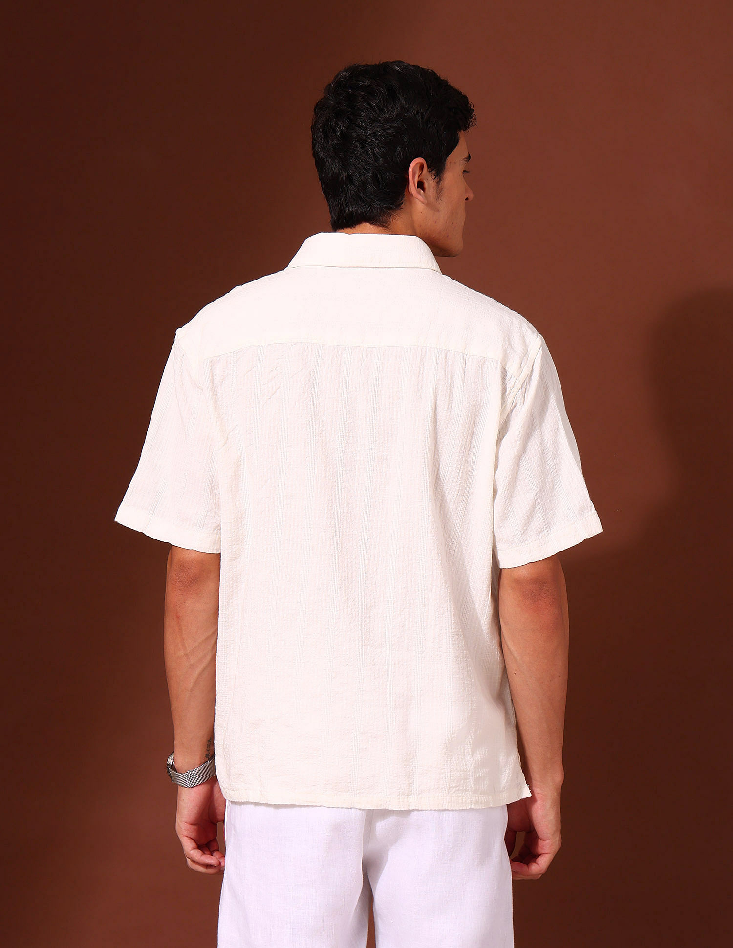 U.S. Polo Assn. Textured Pure Cotton Shirt