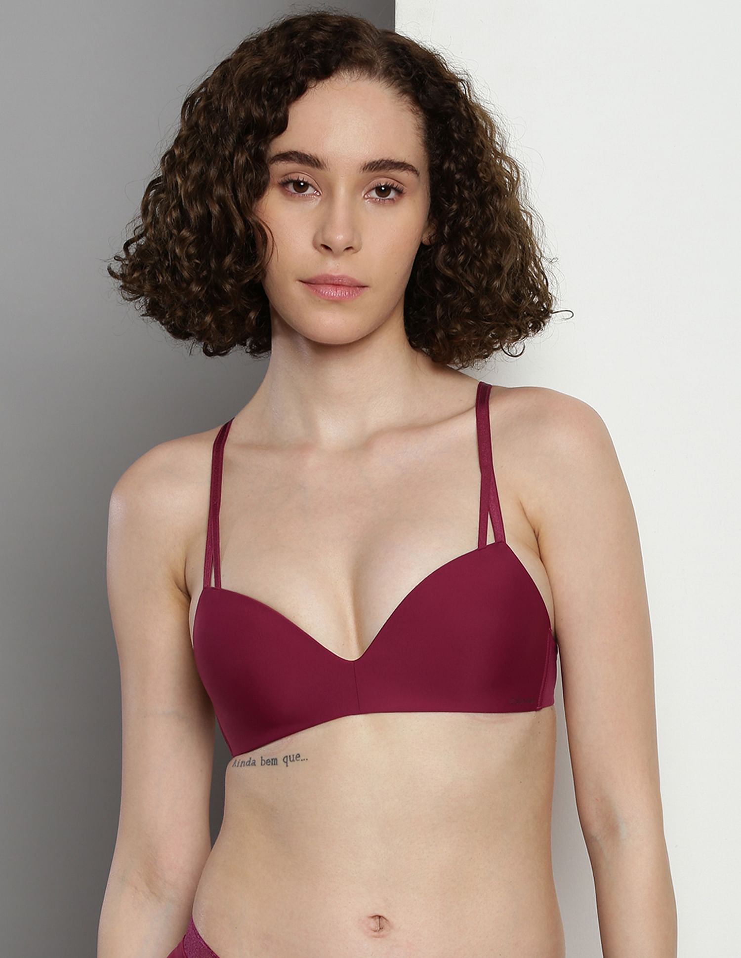 Calvin klein burgundy bralette best sale